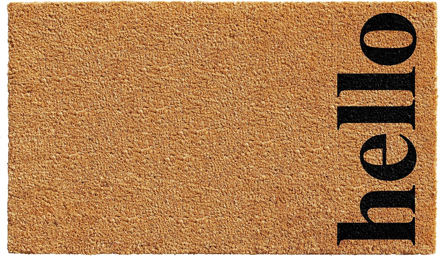 Calloway Mills 102612436NBB Vertical Hello Doormat, 24" x 36", Natural/Black Natural/Black 24" x 36"