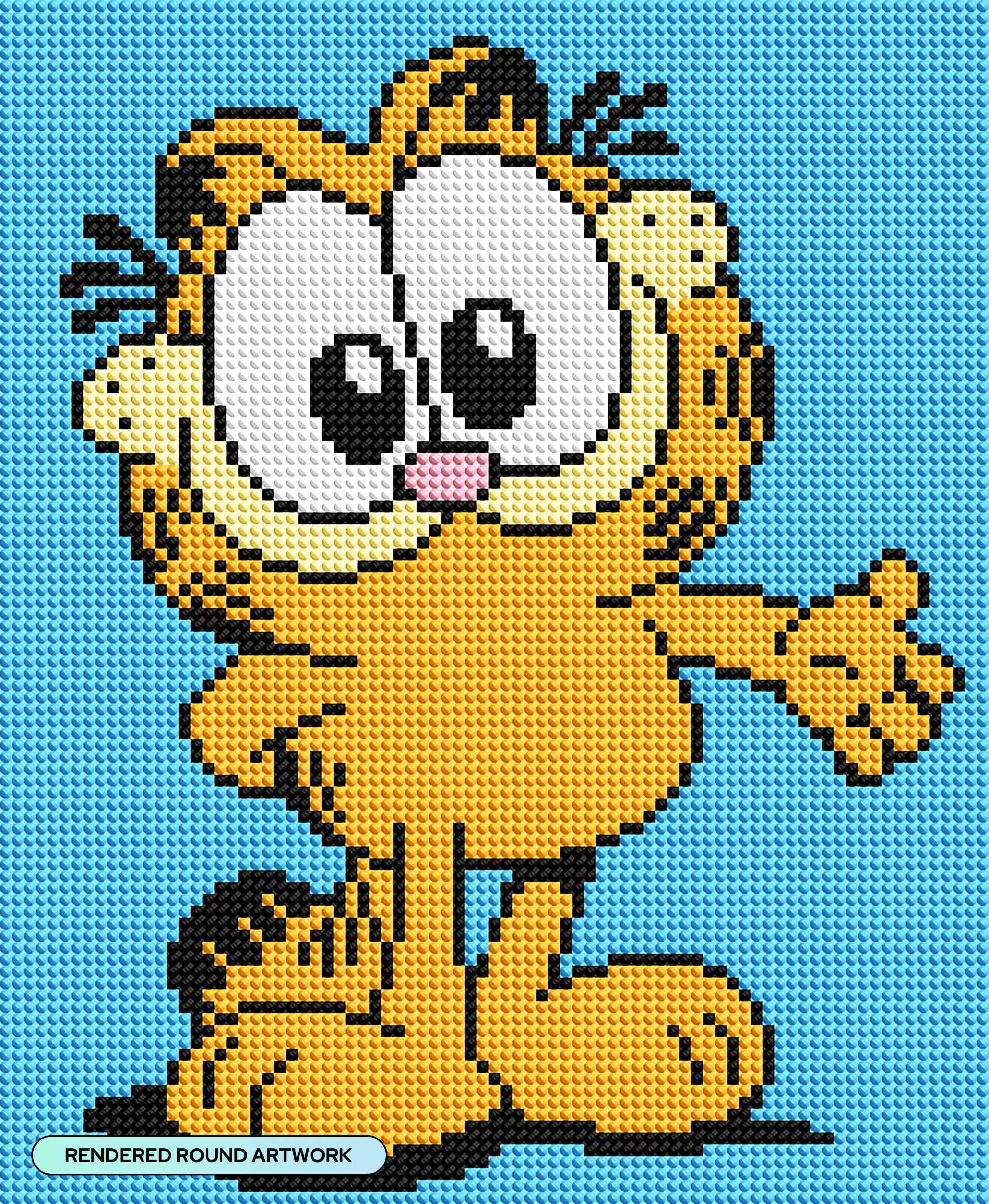 DIAMOND ART CLUB Tiny Garfield Diamond Painting Kit, Fun DIY