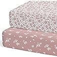 Crane Baby Soft Cotton Fitted Sheet for Cribs and Toddler Beds, Ochre Yellow, 28”w x 52”h x 9”d