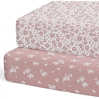 Crane Baby Soft Cotton Fitted Sheet for Cribs and Toddler Beds, Ochre Yellow, 28”w x 52”h x 9”d