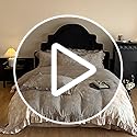 Ruffle Duvet Cover Queen Muslin Cotton Vintage Flower Duvet Cover Soft Breathable Linen Like Gauze Bedding Set for Girls-Ivory