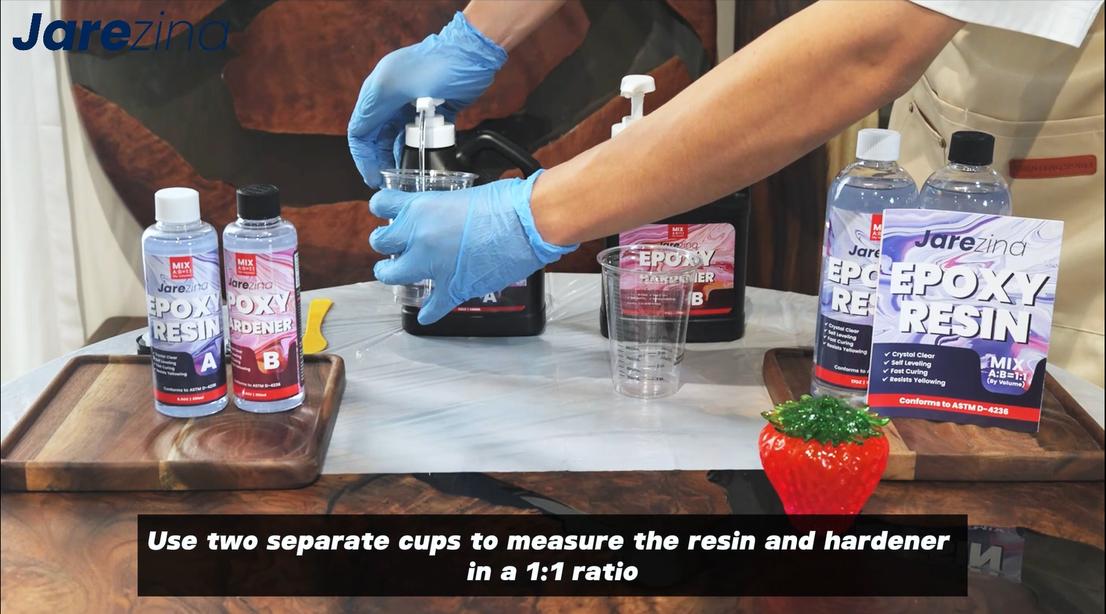 Amazon.com: Jarezina Epoxy Resin Kit 64OZ,Crystal Clear Epoxy