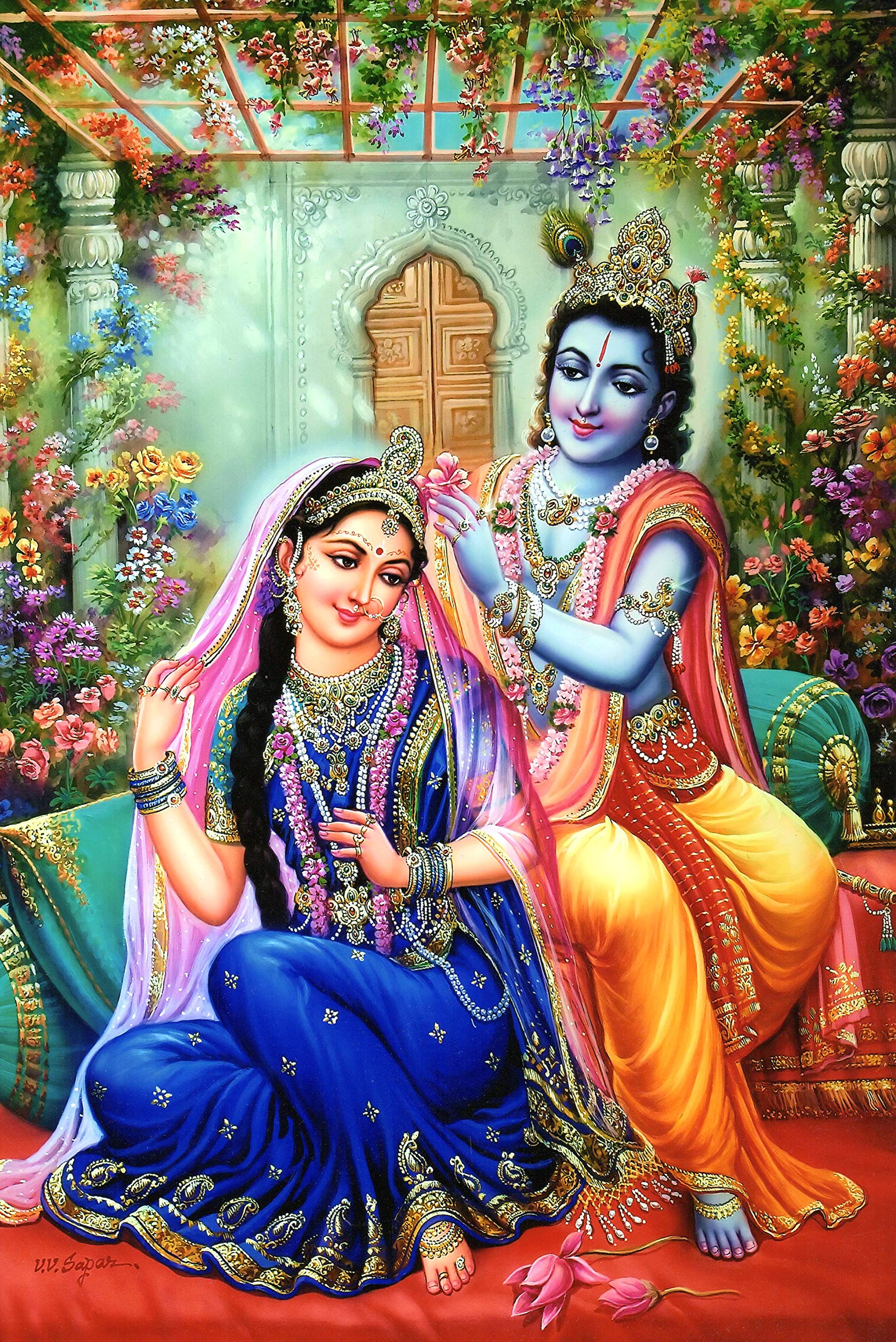 Buy Radha Krishna , RadheKrishna , Raas Leela , Krishna ji with Radha