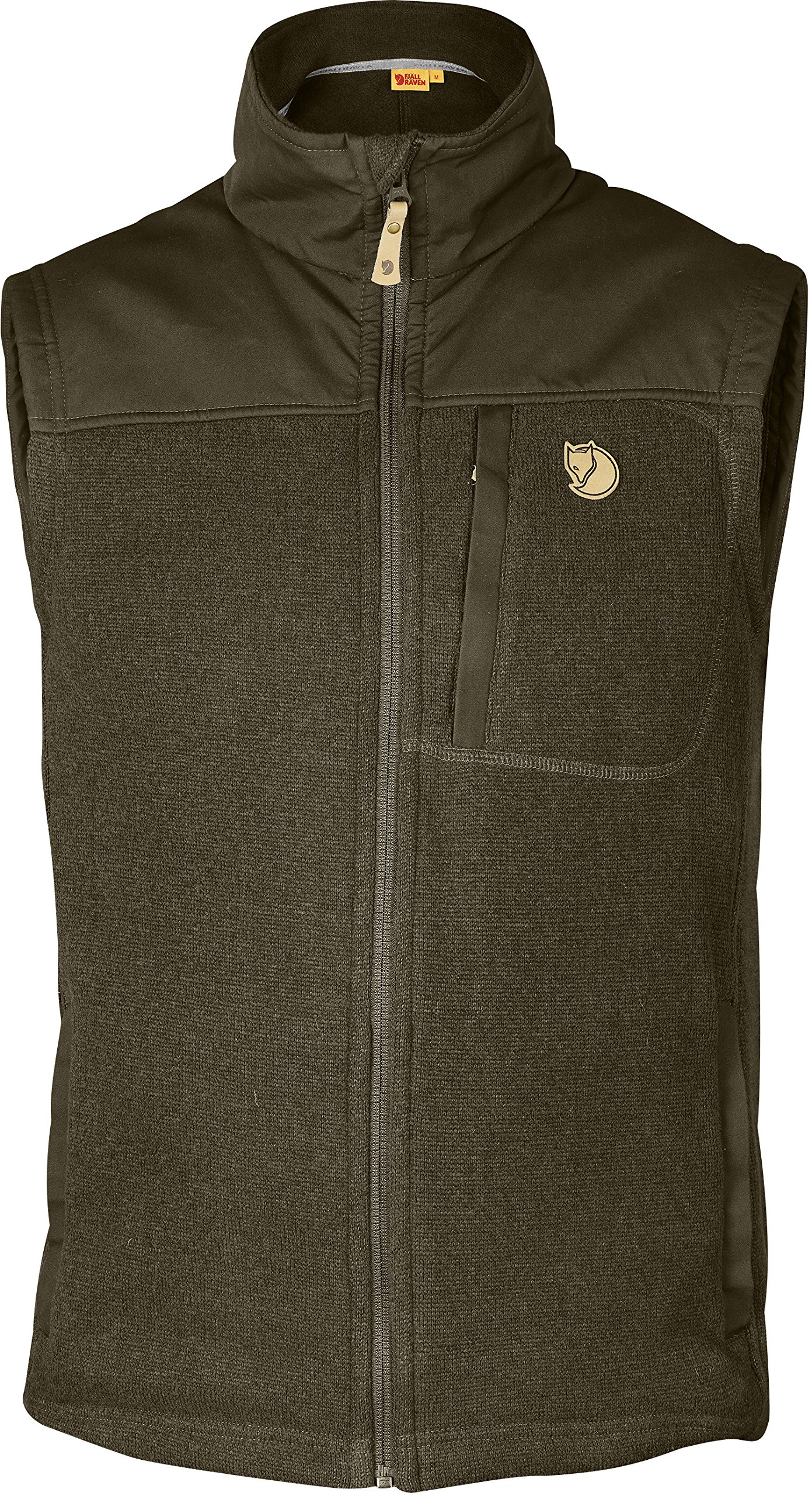 Fjallraven Buck Fleece Vest M Sweatshirt - Laurel Green-Deep Forest, M