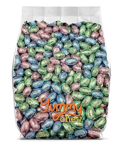 Hershey's - Dulces de huevos de chocolate con leche de Pascua, envueltos individualmente a granel, paquete de fiesta de 2.25 libras, perfecto para