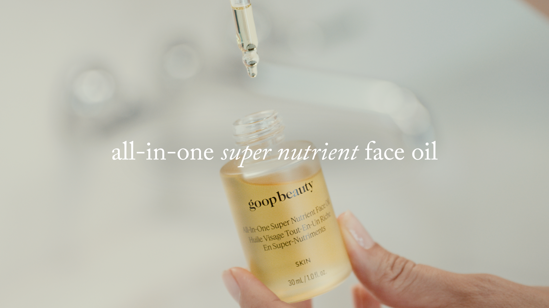 goop Beauty Nutrient Face Oil | Anti Aging Moisturizer for Smooth Skin Texture & Wrinkles | Bakuchiol, Cacay, & Organic Amla | 1 fl oz