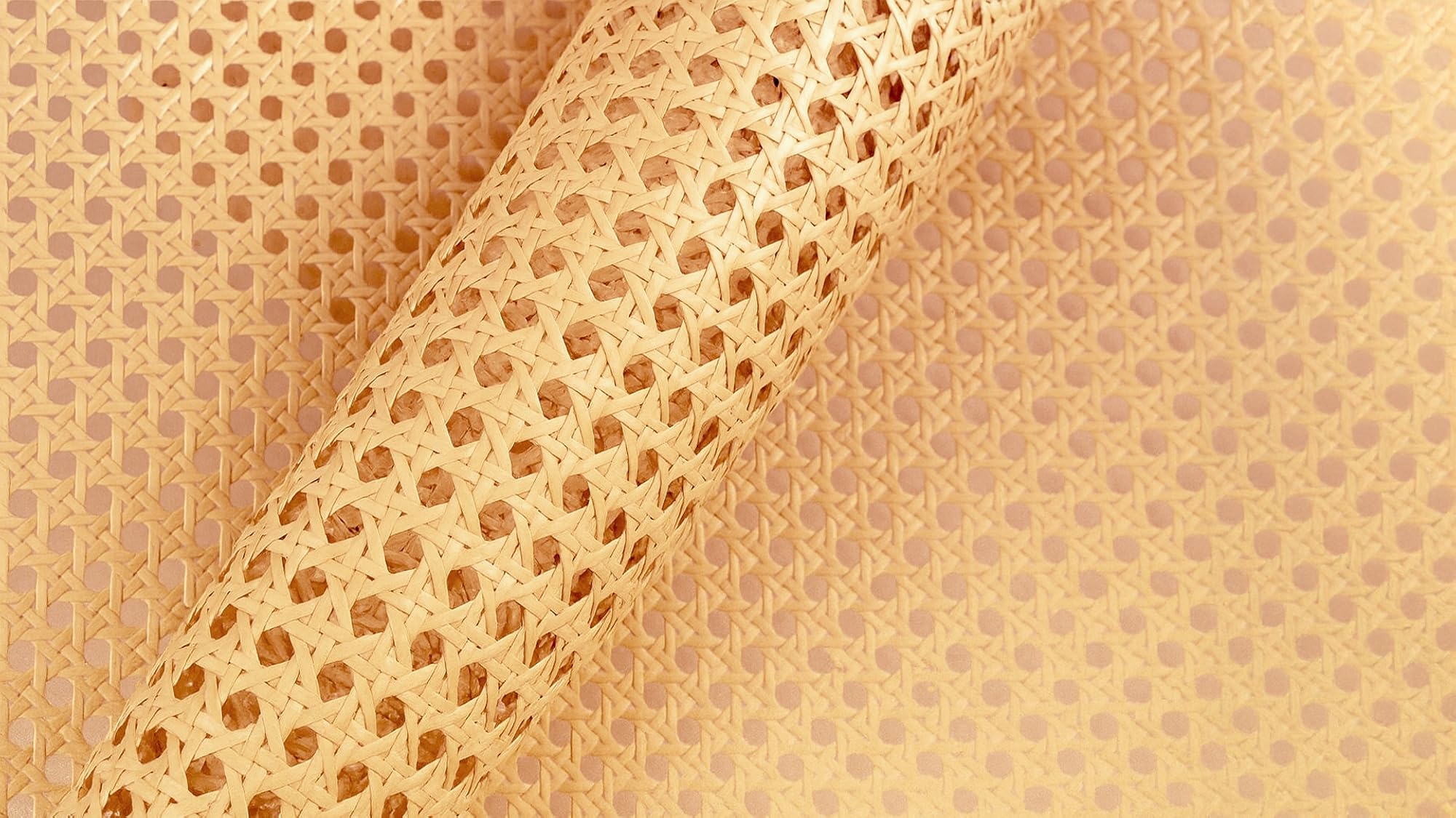 Natural Rattan Webbing for Caning Projects, 16" Width