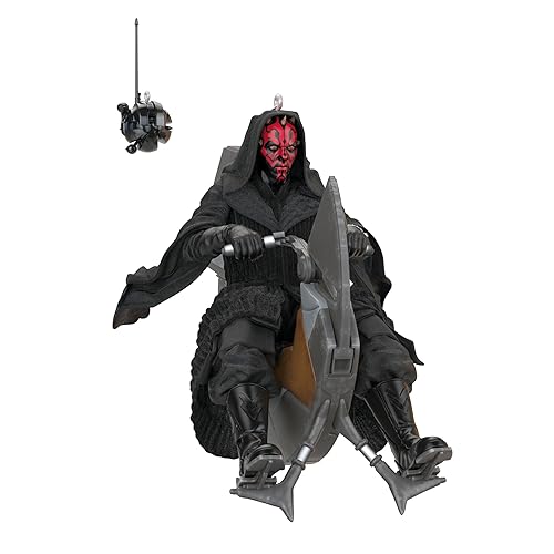Hallmark Keepsake Christmas Ornaments (Star Wars: The Phantom Menace 25th Anniversary Darth Maul and Sith Probe Droid), Set of 2 - Darth Maul and Sith Probe Droid