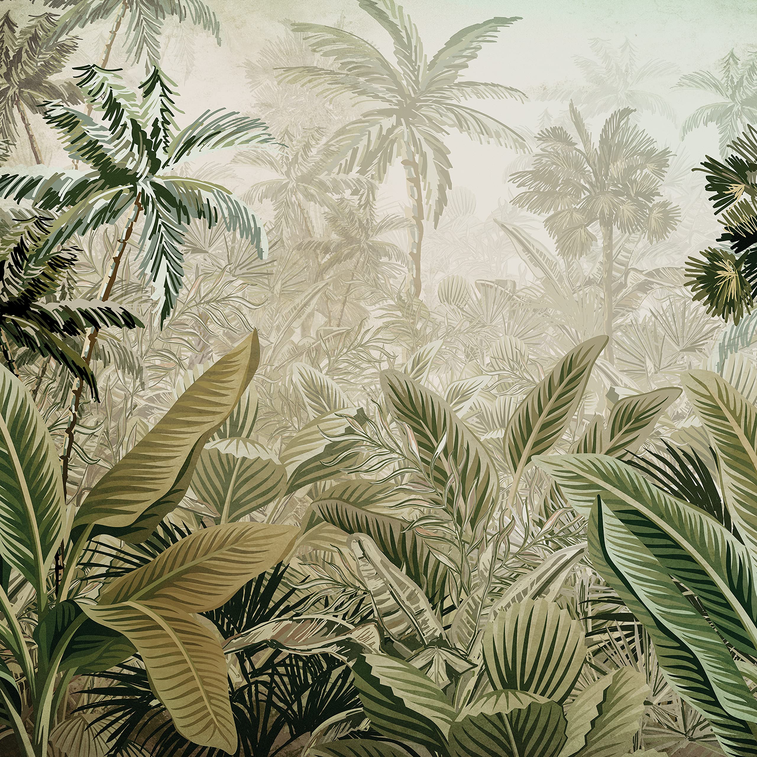 WallArena Vlies Fototapete, Wald, 368x254cm | Fototapeten - Tapeten - für Wohnzimmer Schlafzimmer - Vliestapete Wandtapete Tapete 3D Effekt- inkl. Kleister