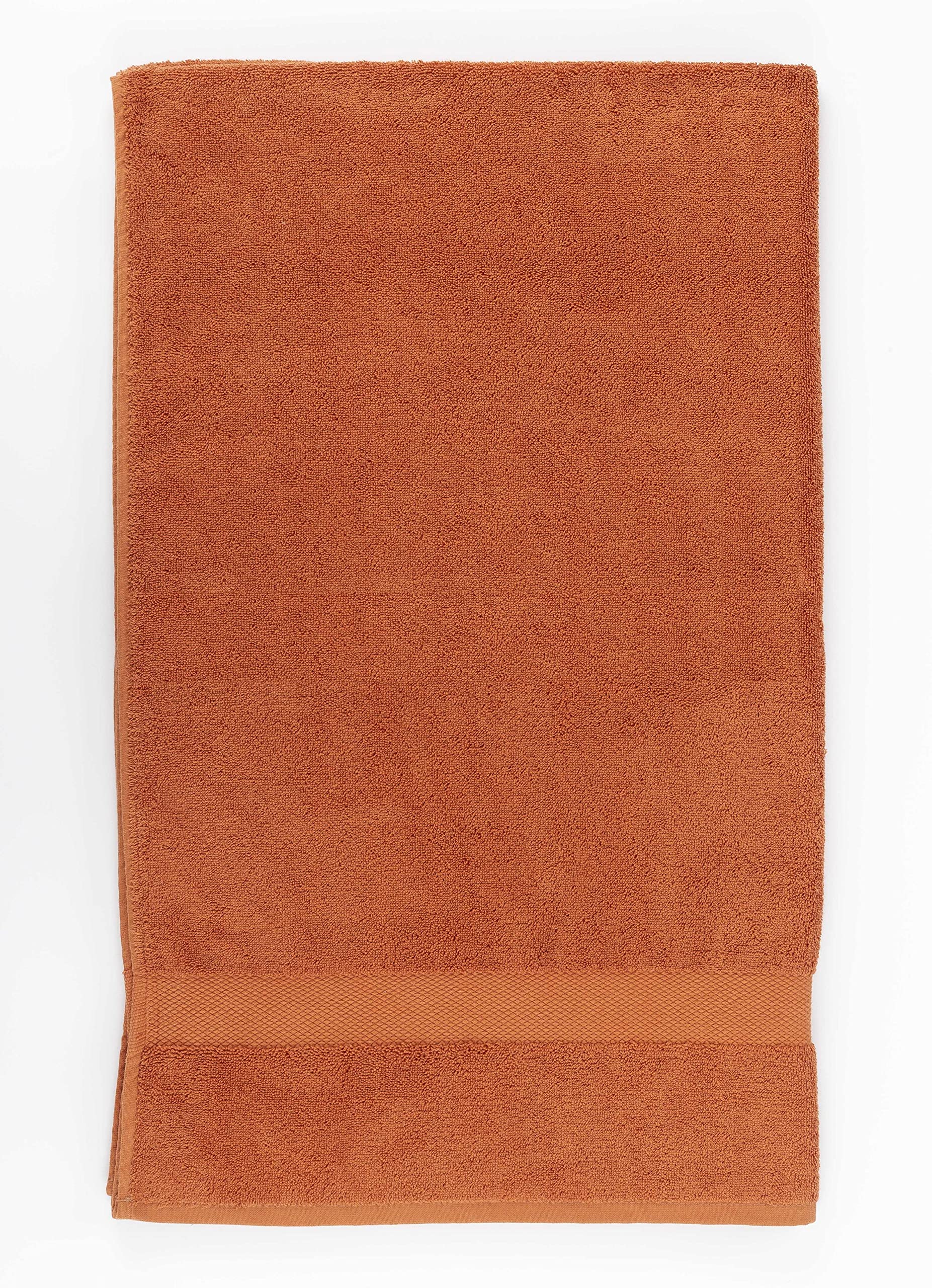 La Maison 100% Egyptian Cotton 600GSM Premium Towels Super Soft Everyday Use Fade Resistant Highly Absorbent Quick Dry Face Hand Bath Sheet (50cm x 85cm Hand Towel, Burnt Orange)