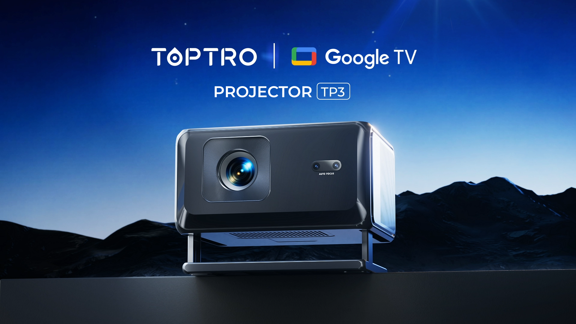 Smart Projector 4K【Google TV 14.0 & Dolby】Short Throw Mini