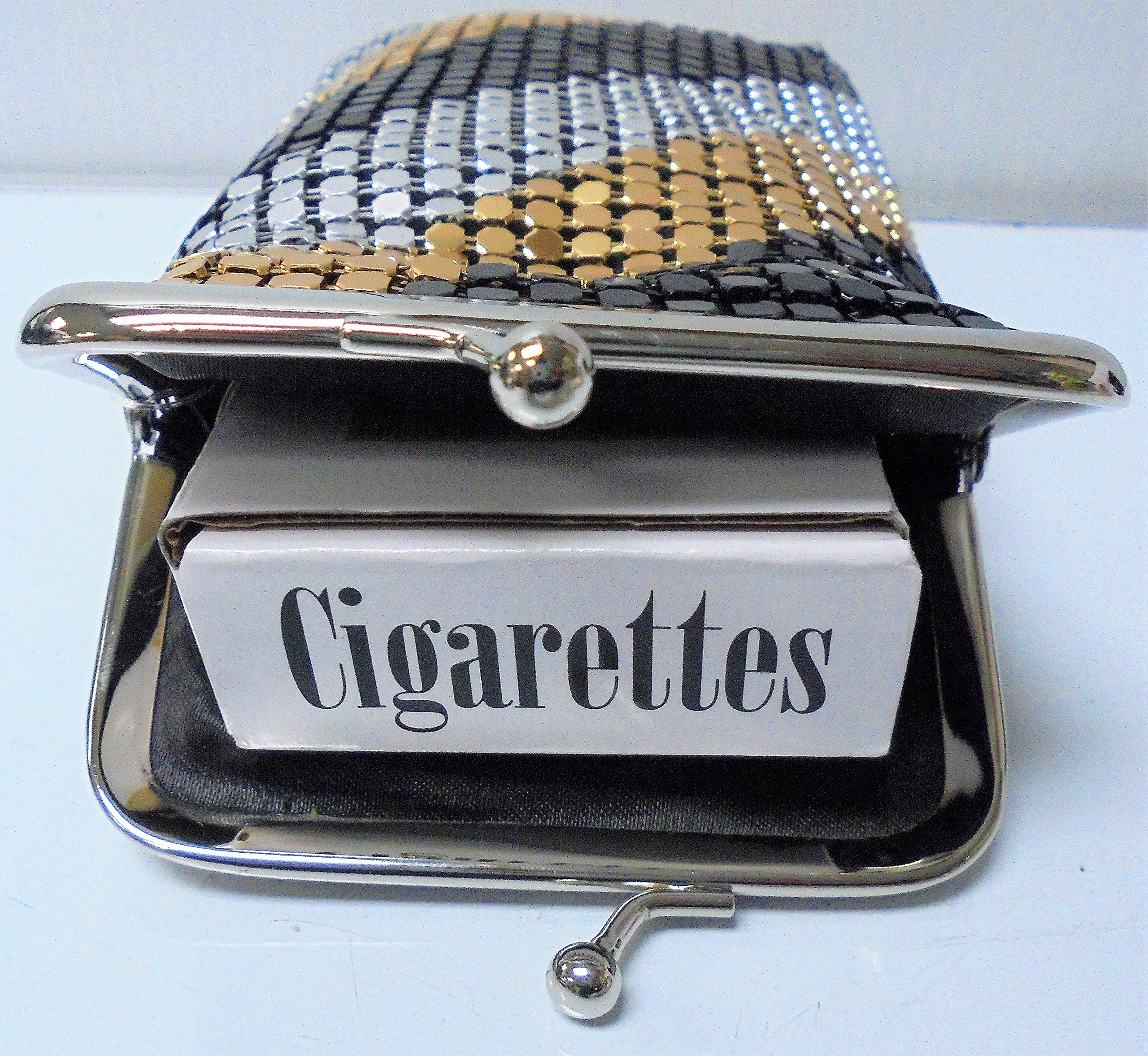 sequin cigarette case Amazon.com: 1 Eclipse 3 Tone Luxury Mesh Sequin Cigarette Case Fit 120's,  Ball Clasp : Health & Household