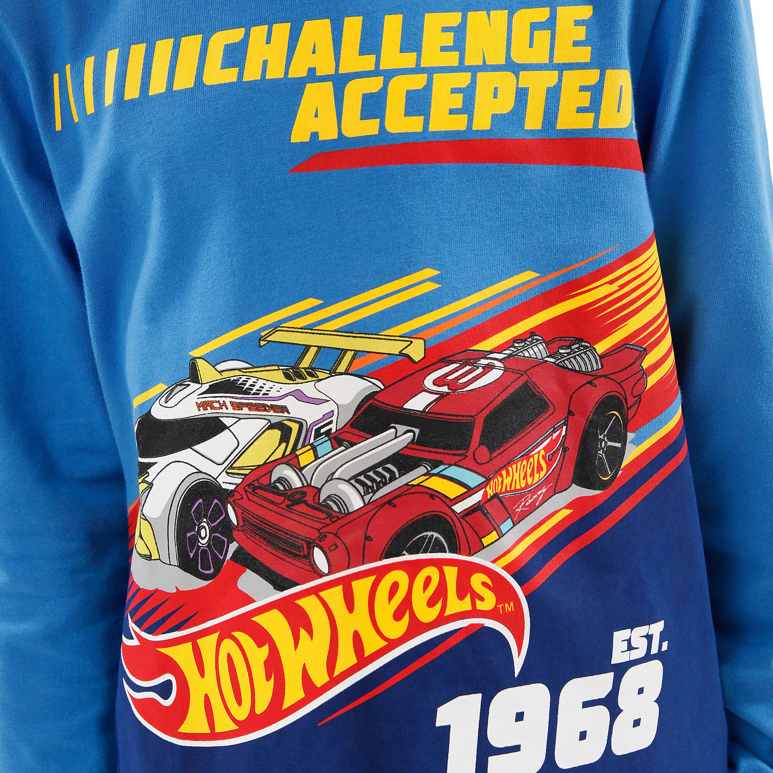 Hot Wheels Pigiama Pigiami Auto per Bambini | Manica Lunga Pigiamone per Ragazzi