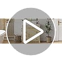 IRONCK 36" Bathroom Vanity with Sink, Freestanding Bathroom Sink Cabinet with 4 Drawers & 1 Flip-Down Drawer, Wood Grain Texture, Metal Handle, Farmhouse