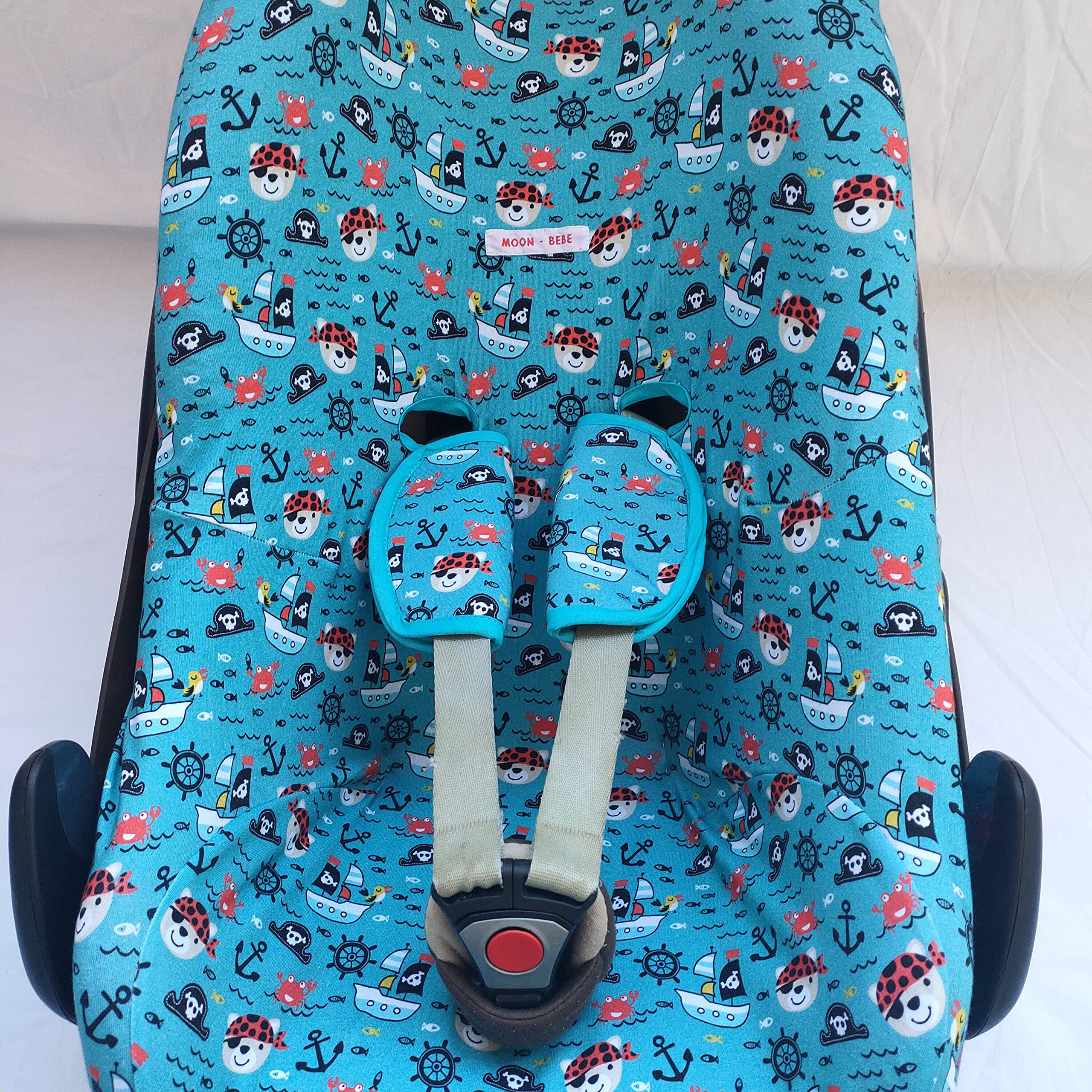 moon-bebe Funda Compatible con Maxi Cosi,Baby Comfort Pebble Cabriofix, City, Streety Fix, Jané Koss, Be Cool (Verd)