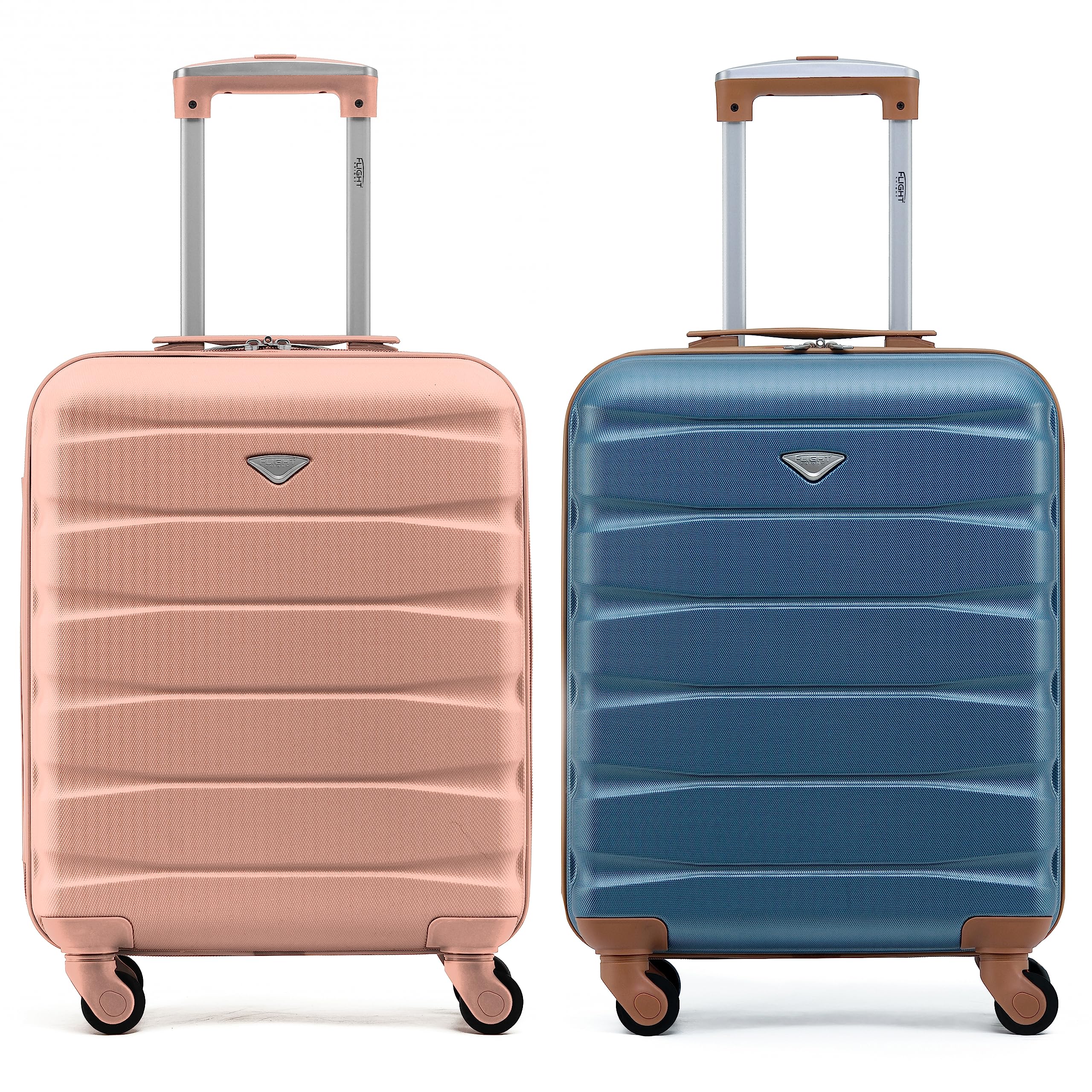 Flight Knight Suitcase Set of 2 Lightweight 4 Wheel ABS Hard Case Cabin Carry On Hand Luggage Approved for Over 100 Airlines Including easyJet, British Airways, Ryanair & Many More 55x35x20cm — view 94