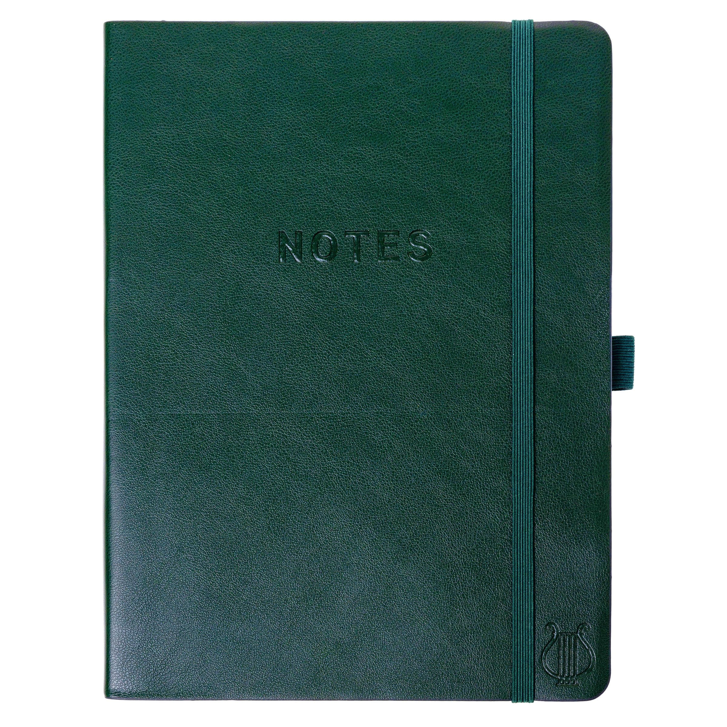 Graphique Apollo Vegan Leather Journal | Hardcover Notebook | 192 Lined Pages | Inner Pocket, Pen Loop, Elastic Closure | Work, Diary, Notes | 6” x 8”