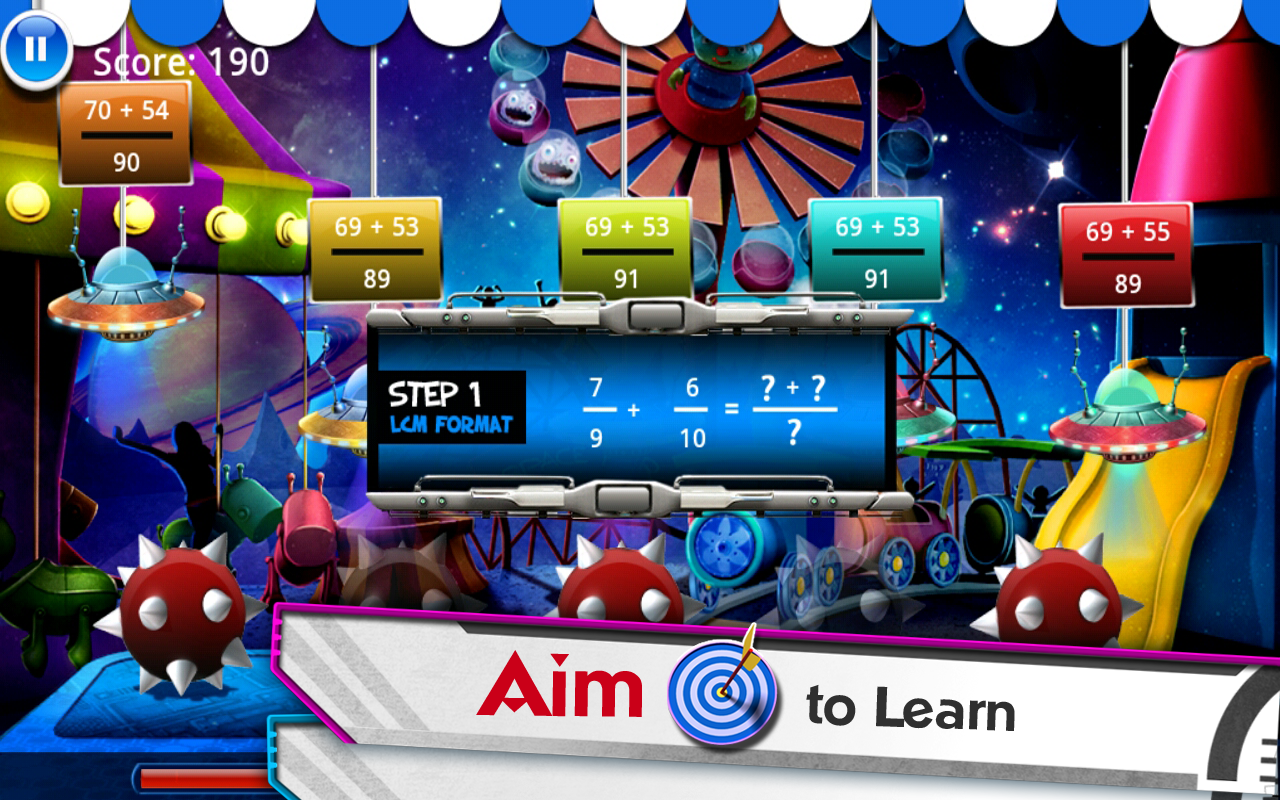 Math: Fractions Add & Sub - App on Amazon Appstore