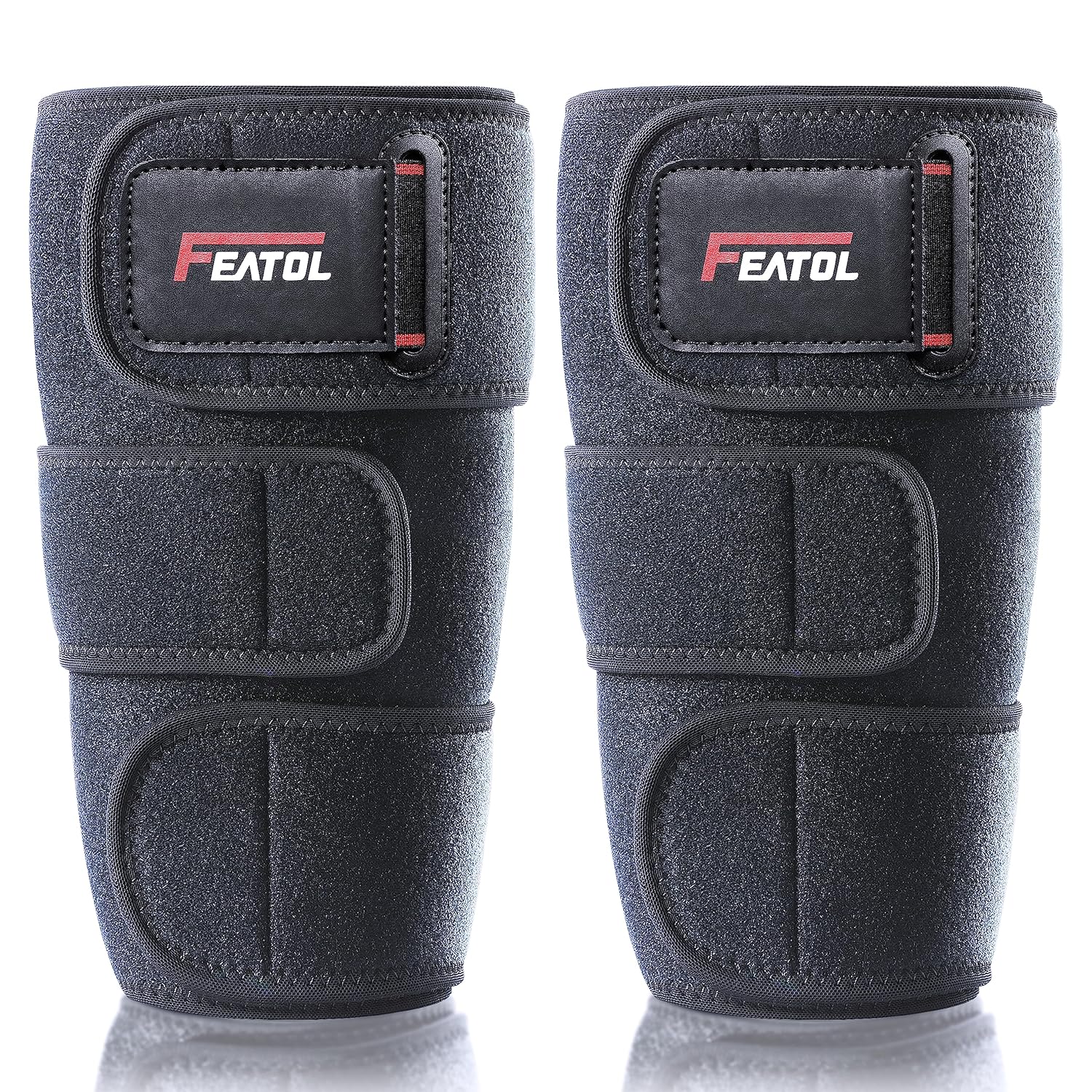 FEATOL Calf brace, Adjustable Shin Splint Brace, Velcro