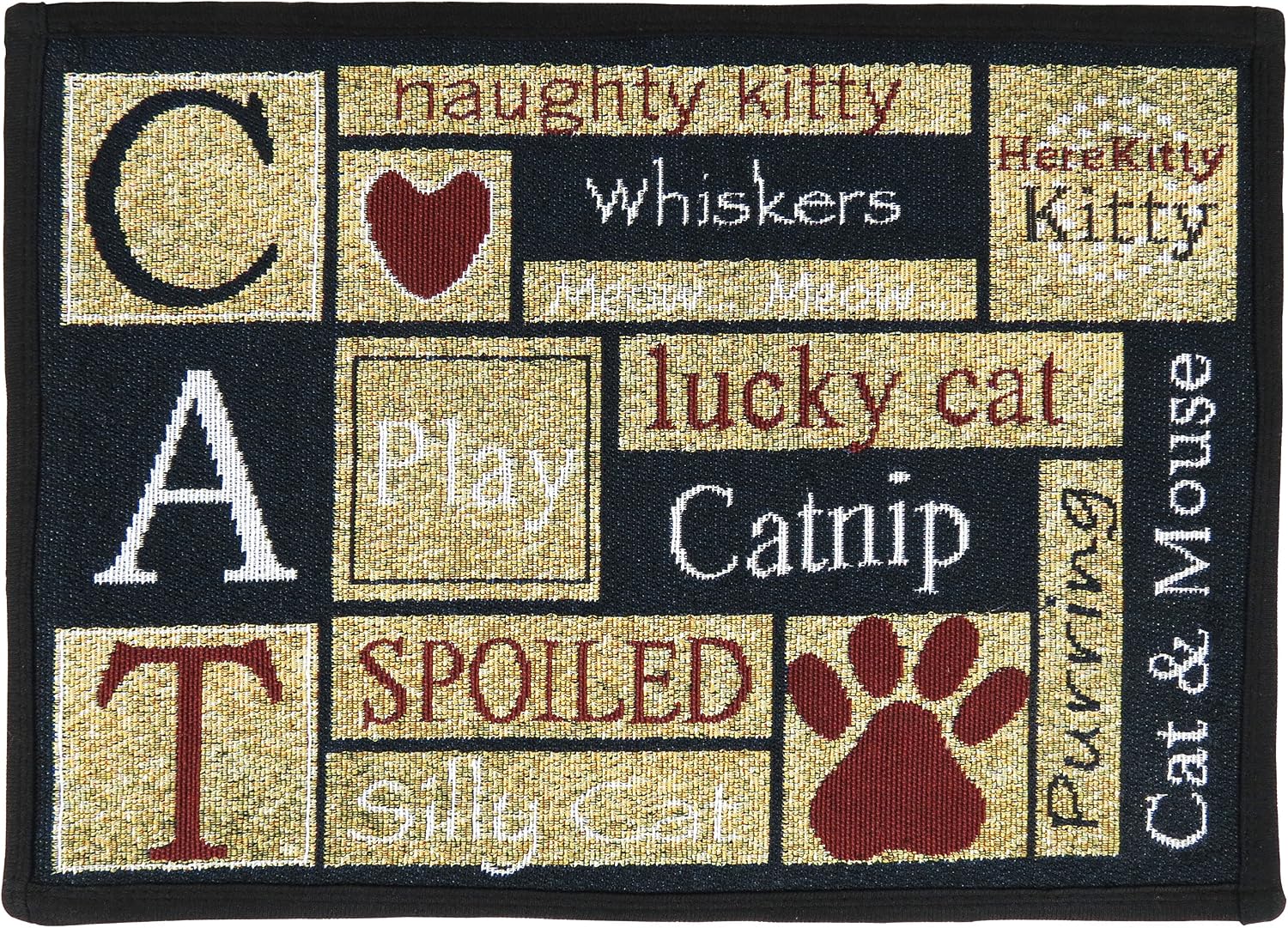 Park B. Smith ILCA17 SDC I Love Cats Mat, 13" x 19"