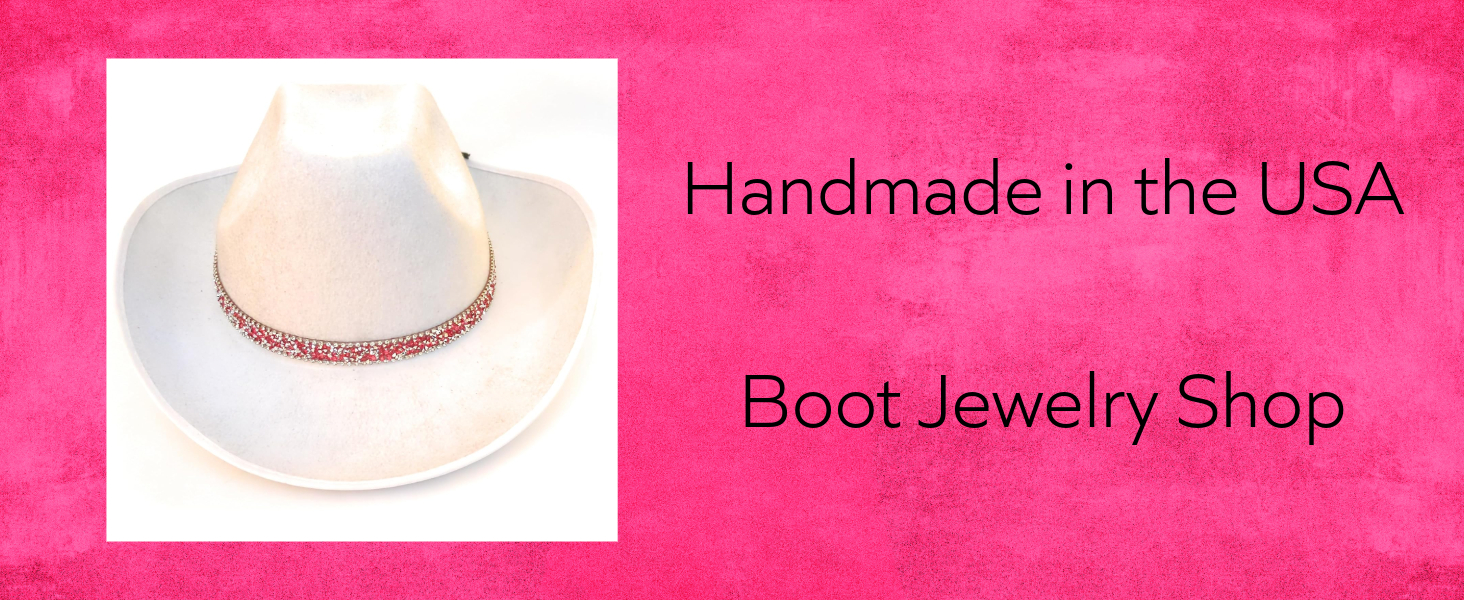 Pink Crystal Rhinestone Cowgirl Hat Band Jewelry Adjustable Size Rhinestone Pink Straw Western Hat – Bullhide Ladies Cowboy Hat main image 2