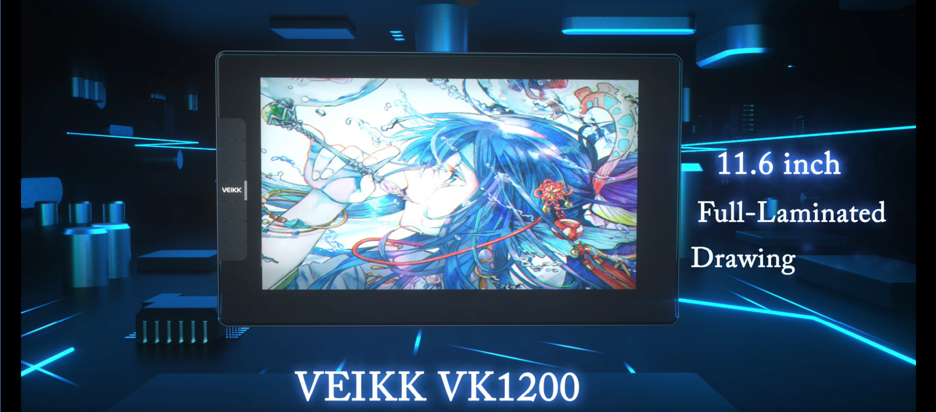 Amazon.com: Drawing Tablet with Screen VEIKK VK1200 V2 11.6