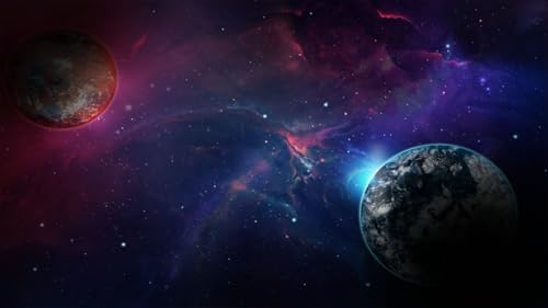 Cosmos 4K Screensaver Nebula Space 4K Floating in Space and Planets Screensaver with Chill Sounds -