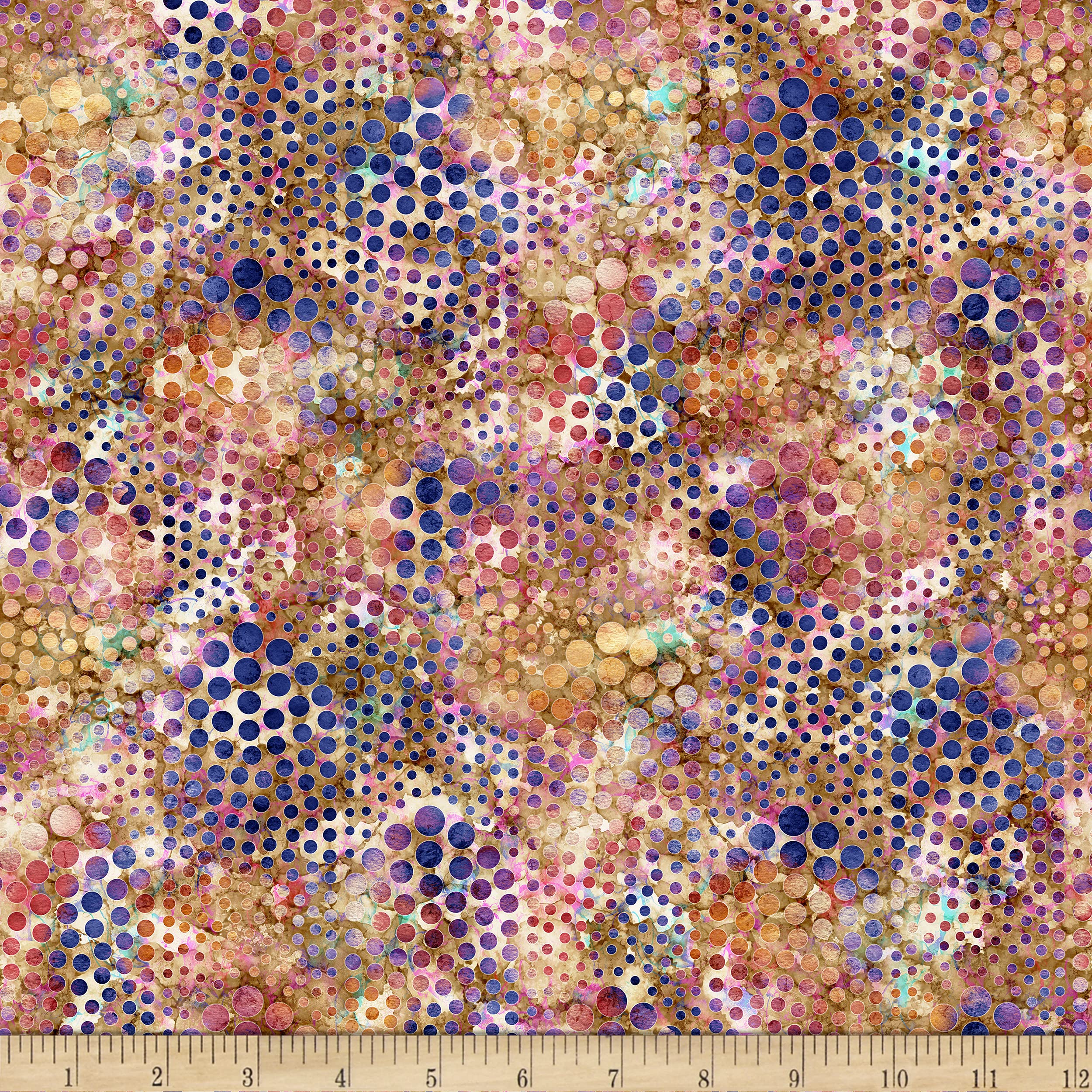 QT Fabrics QTique Aquatica Bubbles Multi, Fabric by the Yard