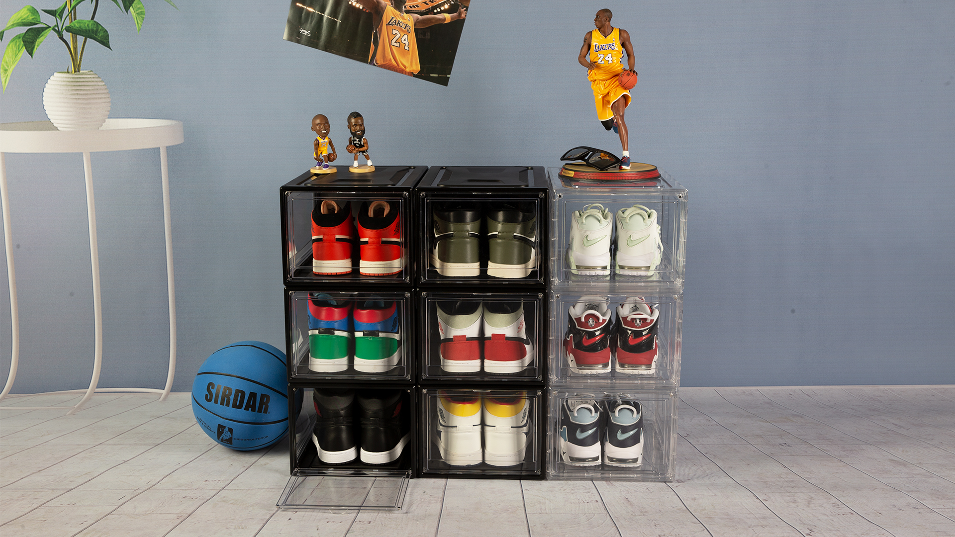 Amazon.com: BBYB Shoe Box,Drop Front Shoe Box,Clear Plastic