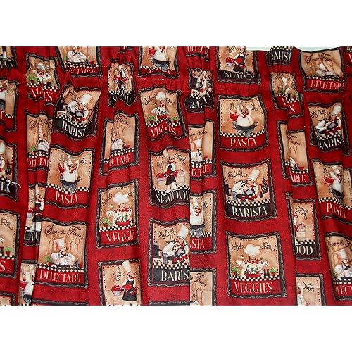 Fat Chef Kitchen Curtains Amazon Com