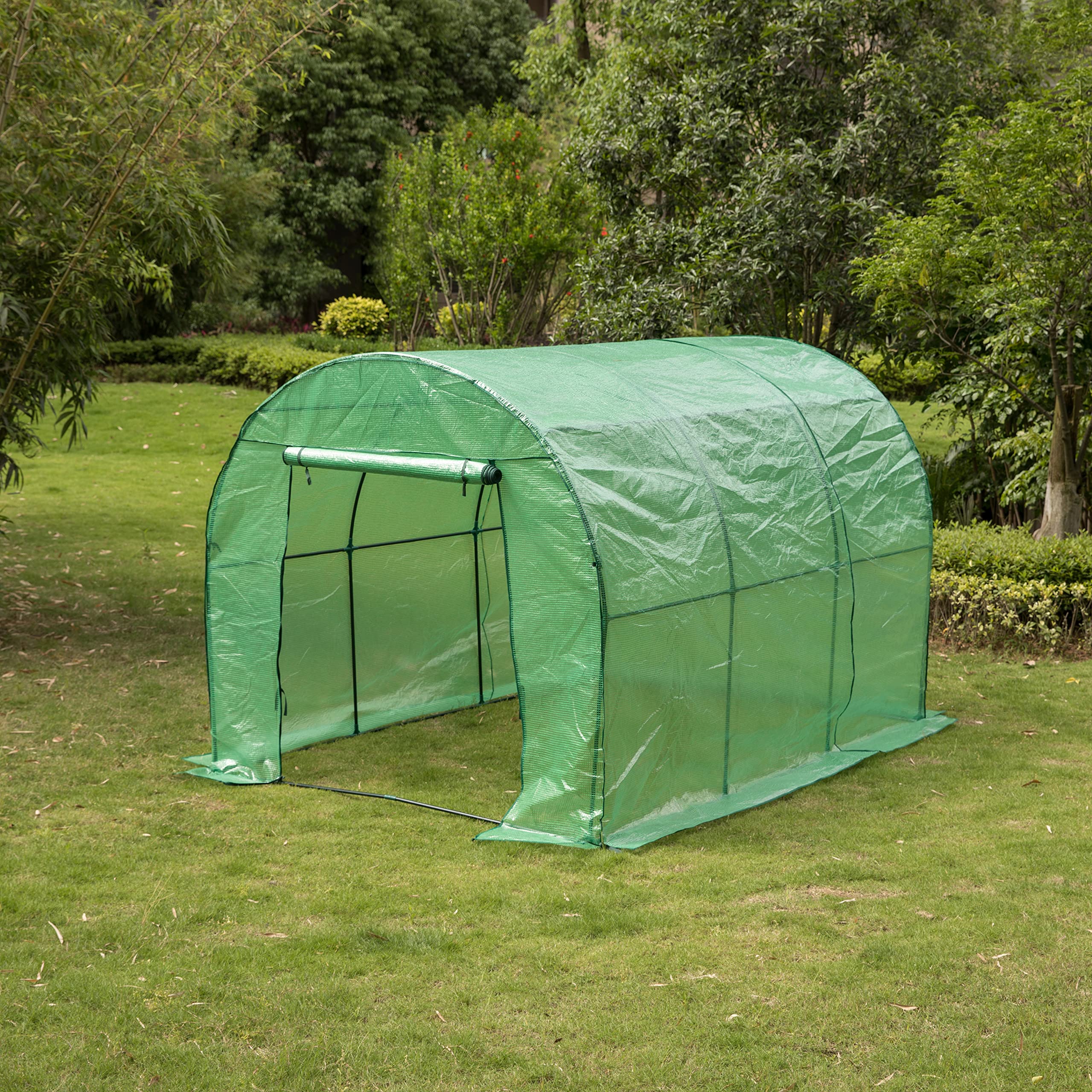 Gardenised Green Outdoor - Invernadero portátil para jardín y casa caliente impermeable