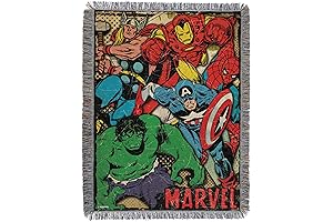 Marvel Avengers Tapestry Throw Blanket - Boys Bedroom Superhero Rug