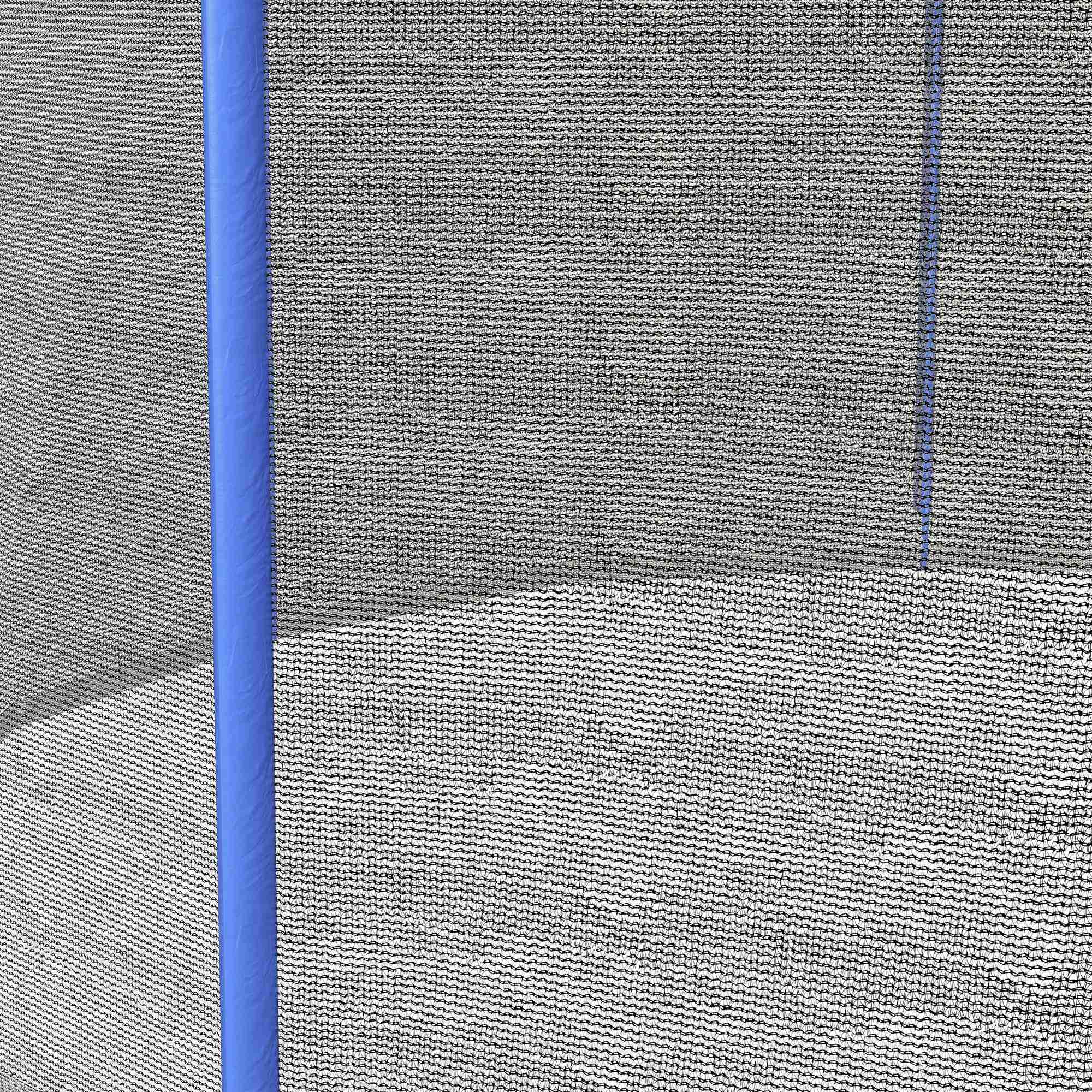 SPORTNOW Filet de Remplacement pour Trampolines Filet de sécurité pour Trampolines, Filet Rond avec entrée zippée