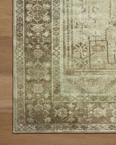 Miniatura 10 de Loloi Magnolia Home by Joanna Gaines x Loloi Banks Collection - Alfombra decorativa lavable a máquina, BAN-06 naturalgranito, 3 pies 6 pulgadas x 5