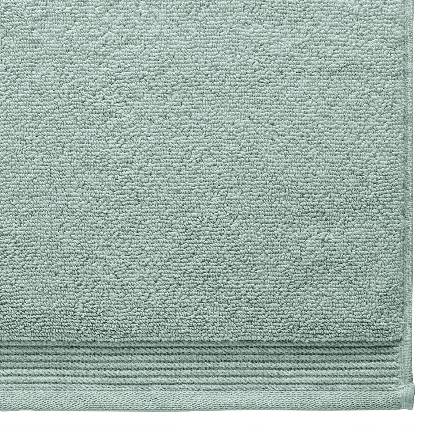 Amazon Brand – Stone & Beam Organic Cotton Hand Towel Set, Set of 2, Lagoon