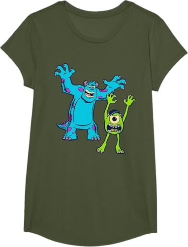 Miniatura 14 de Disney Pixar Monsters University Sulley and Mike T-Shirt Black,Navy Blue,Asphalt Grey,White,Baby Blue,Red,Kelly Green,Olive Green,Lemon
