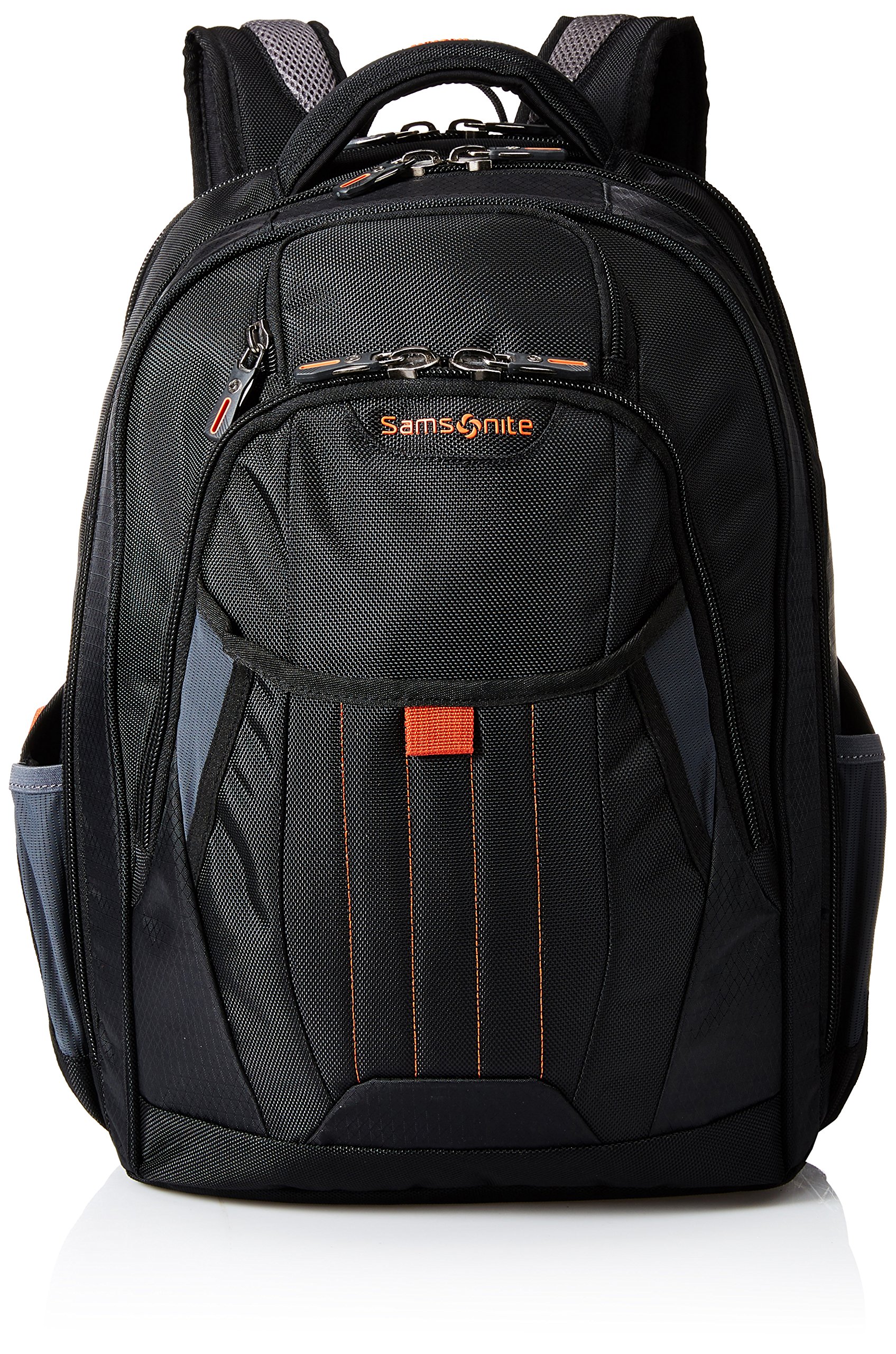 Samsonite Tectonic 2 Large Backpack, Black/Orange, 18 x 13.3 x 8.6 18 x