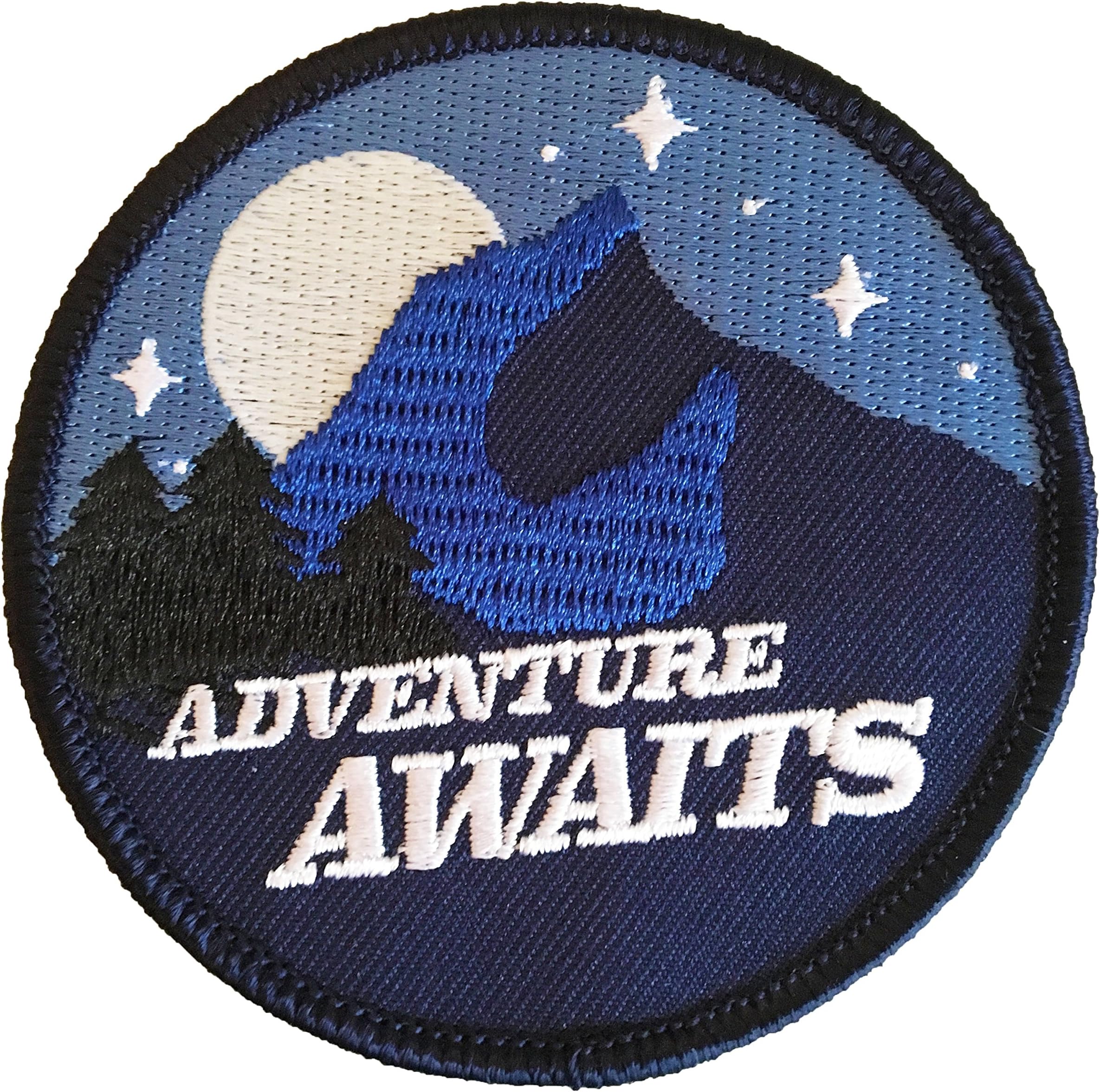 Adventure Patch - Glow-in-The-Dark Iron on Patches for Jackets, Backpacks, and Clothing