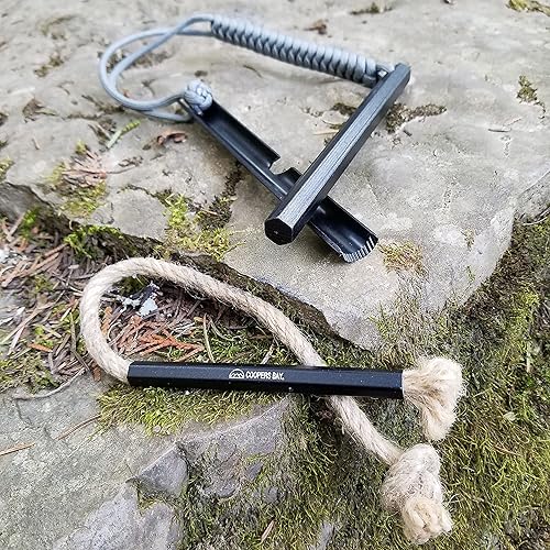 Miniatura 4 de Hexalite Ferro Rod y FireWick Kit de yesca | Varilla ferro hexagonal extra grande de 1/2 x 6 pulgadas de largo | Incluye Tinder FireWick | Paquete