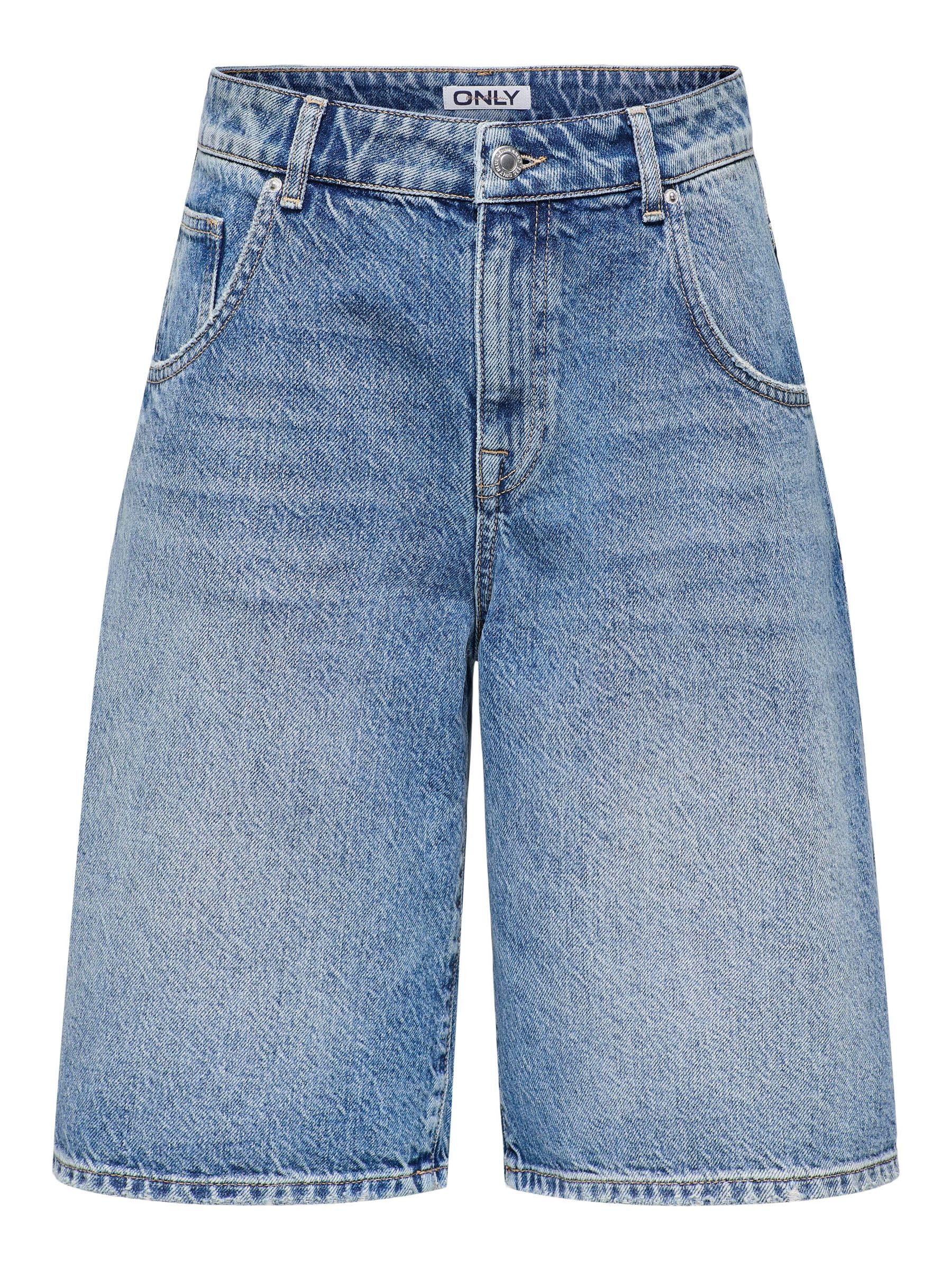 ONLY Female Jeans-Shorts ONLMATE Mittlere Taille Baggy Fit Jeans-Shorts