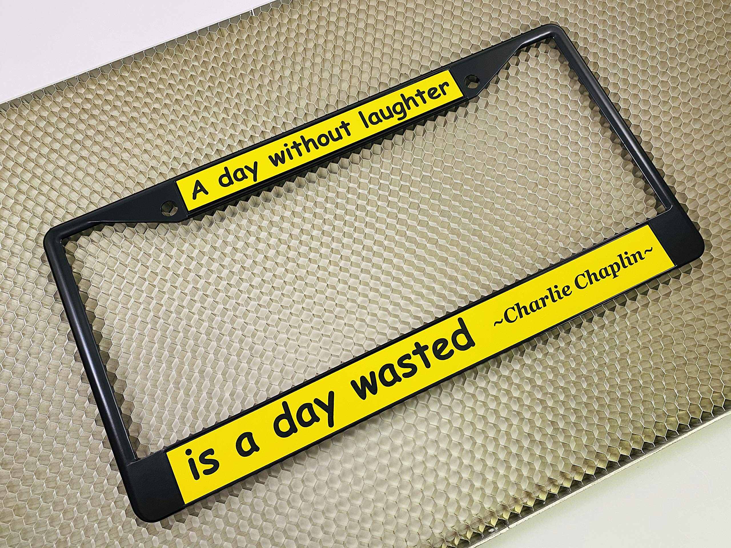 Custom Personalized Metal Laser Engraved Car License Plate Frame with Free caps - Picture 47 of 132