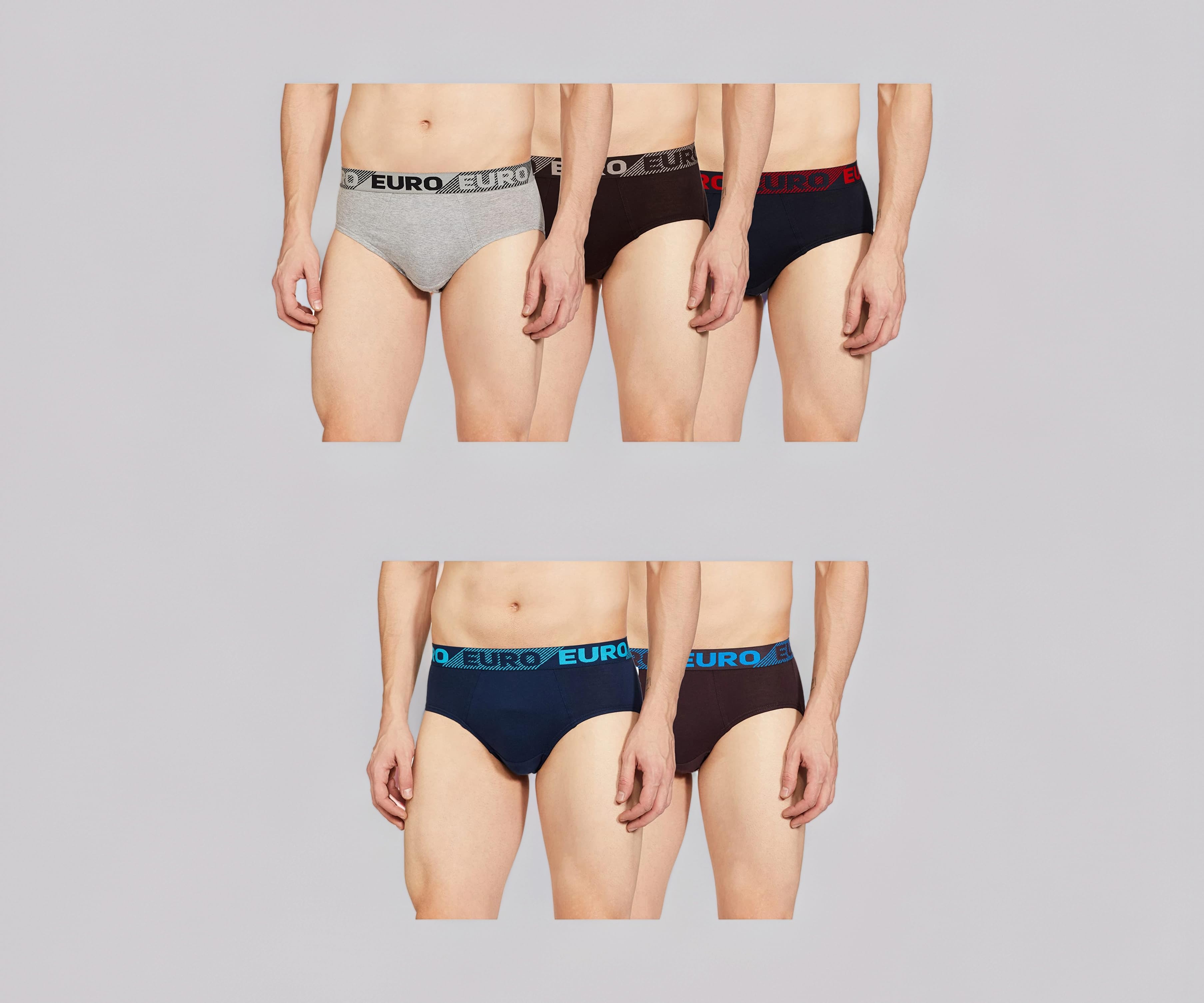 Men's Cotton Brief (Pack of 5) (Colors May Vary)