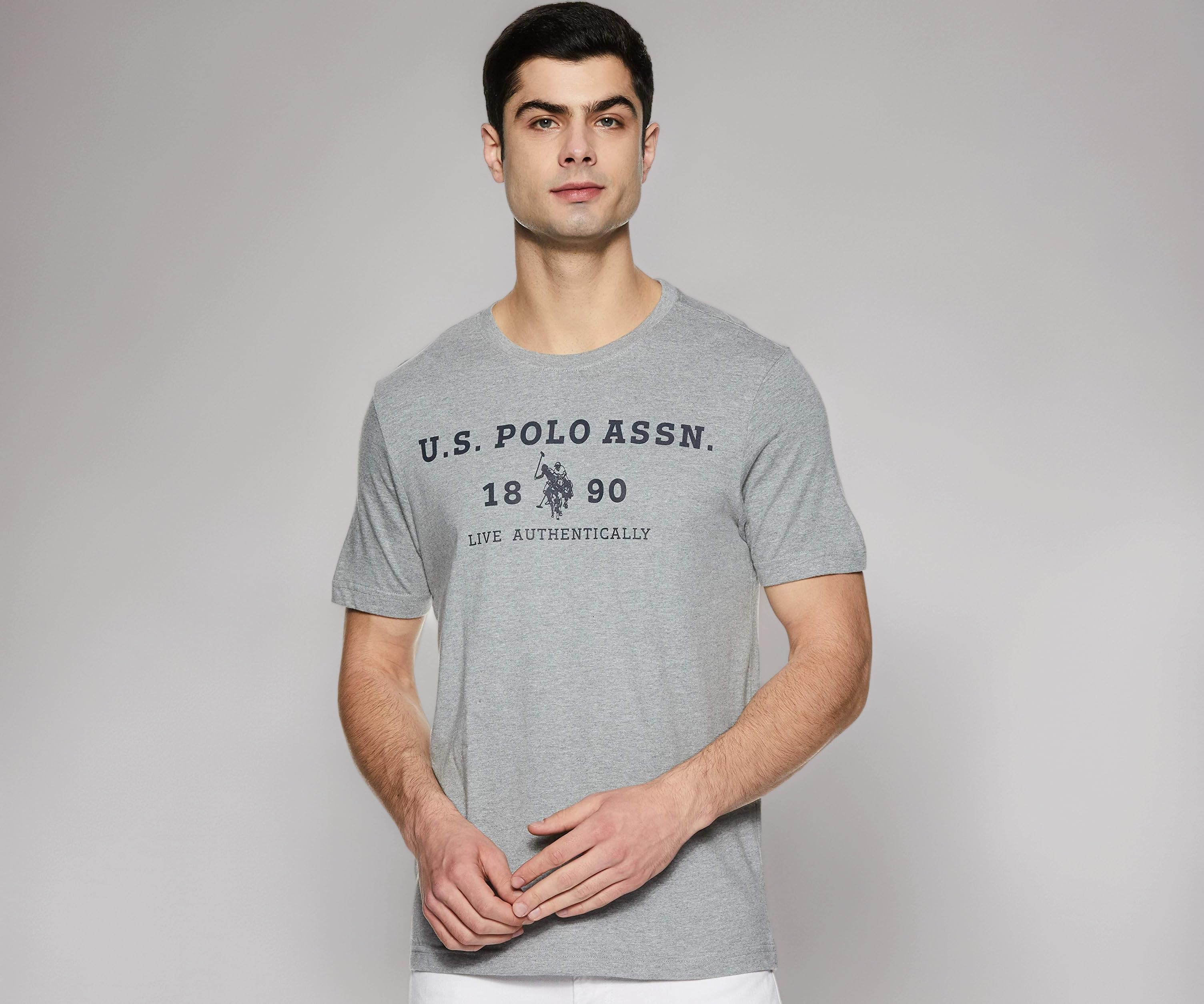 Men's Cotton Regular Fit Comfort Fit Brand Print I683 T-Shirt - Pack of 1