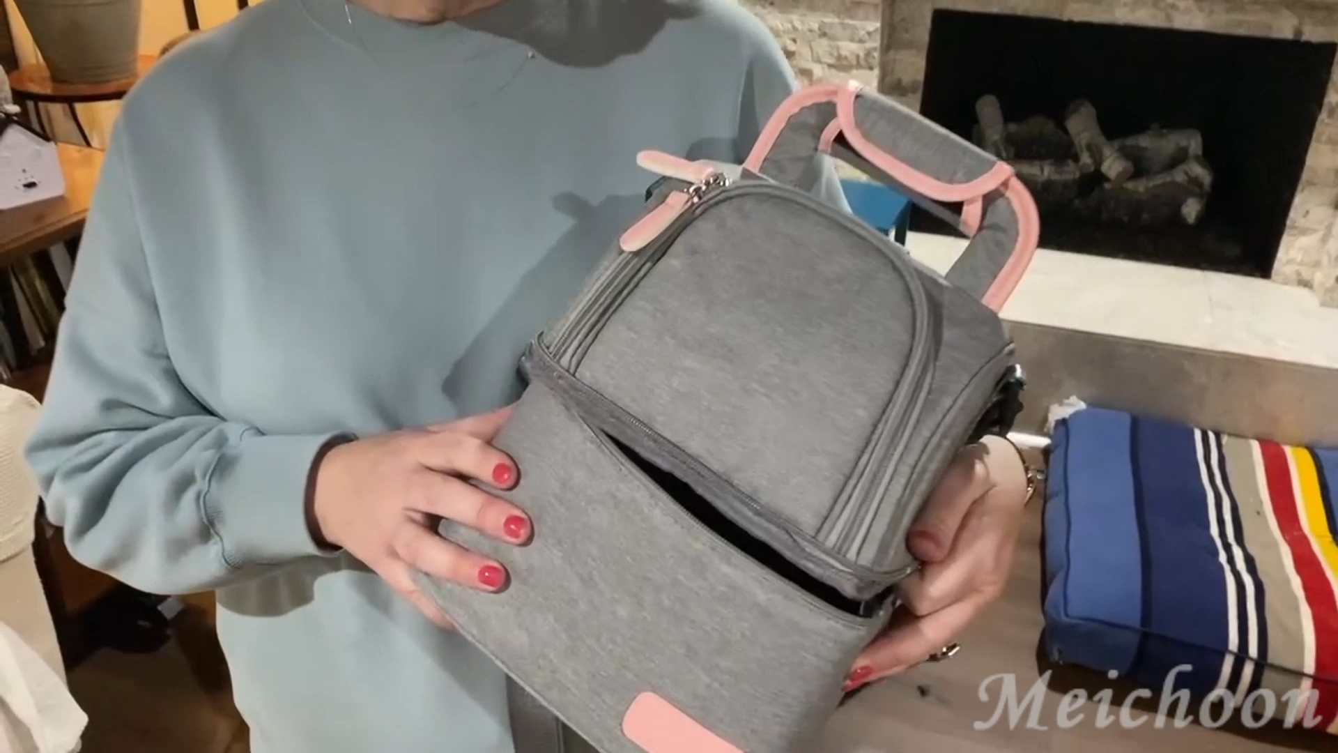 Borsa Termica Per Biberon Teamoy - Con Mattonella Ghiaccio, Per 6 Biberon Da 270ml, Grigio - Foto 7