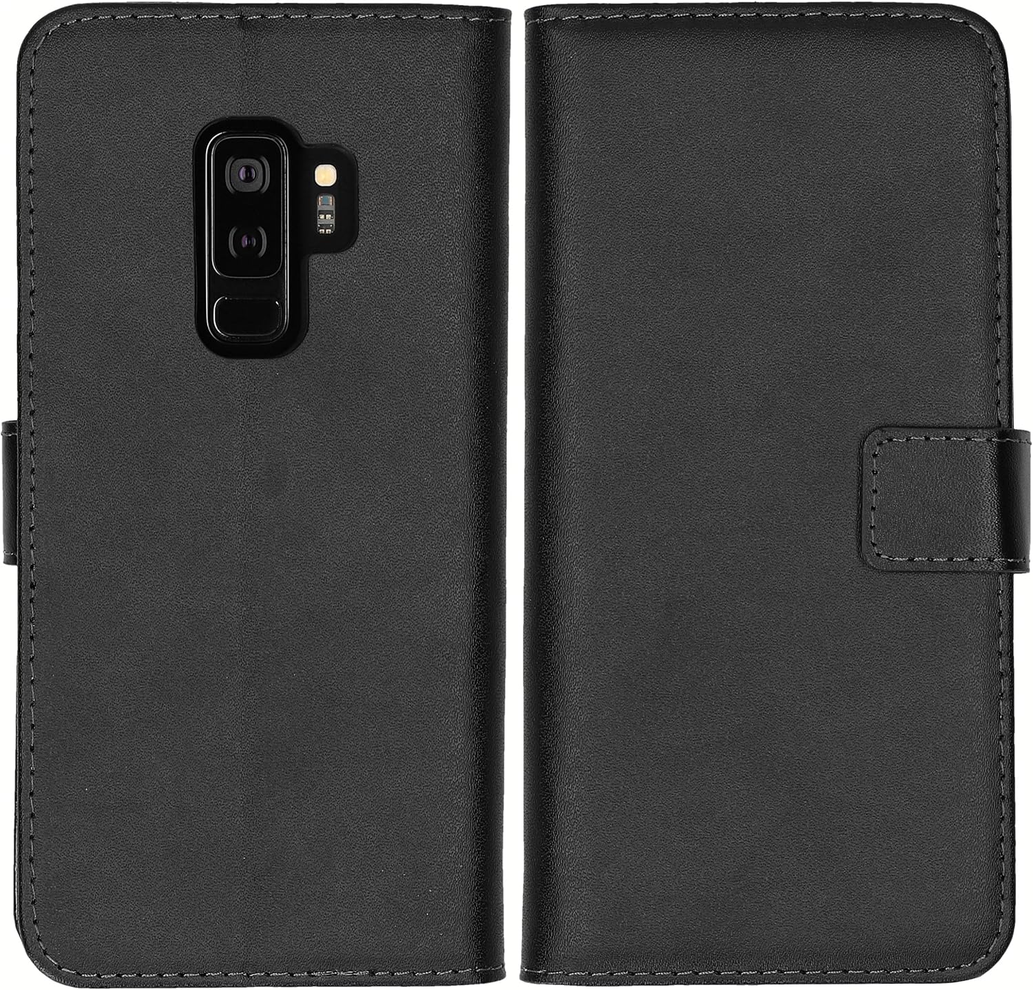 mumbi Book-Style Case Compatible with Samsung Galaxy S9+ Black - Image 5