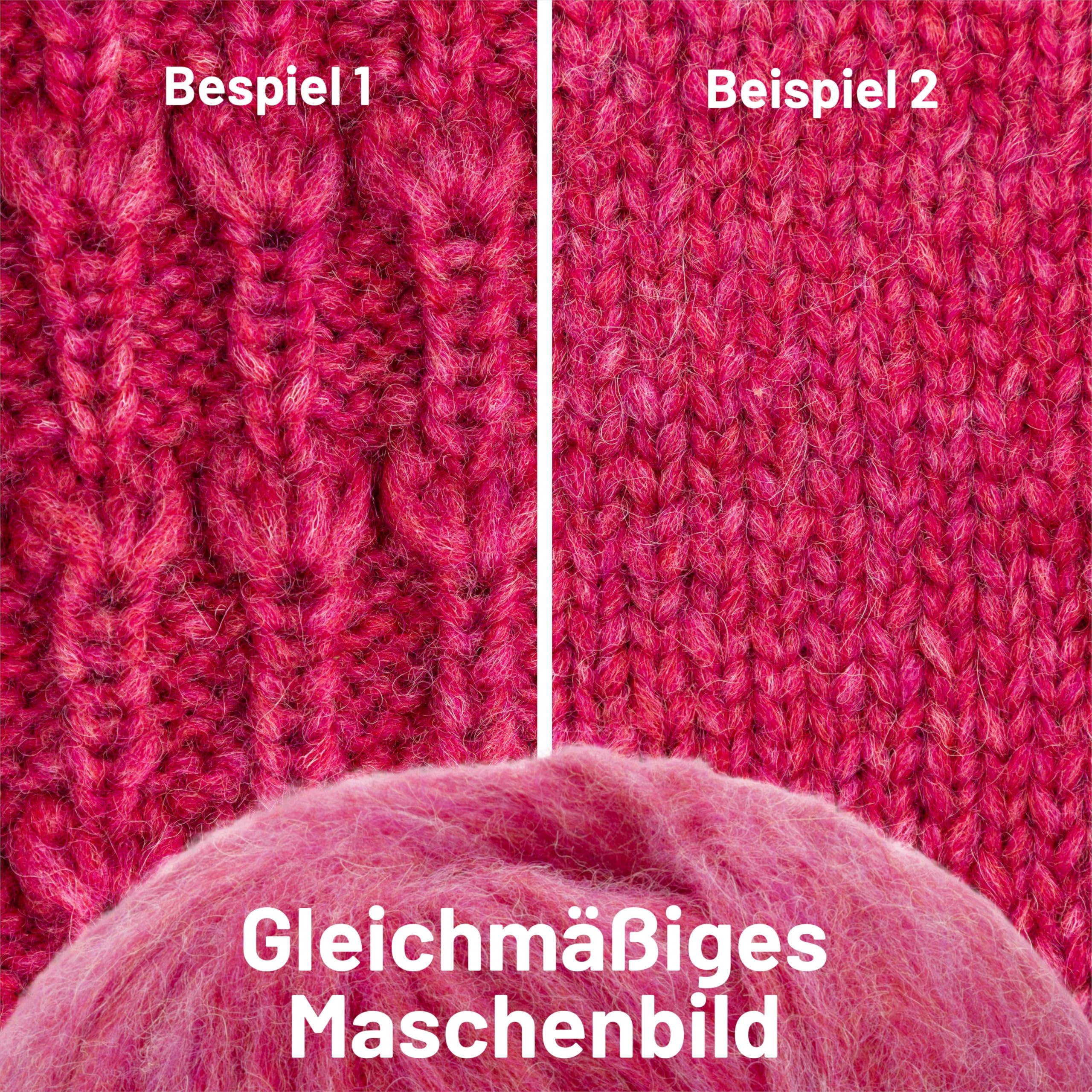 HANSA-FARM |Alpawool Baby Alpaka Light 100 DK im 6er Set - leichte und kratzfreie Wolle zum Stricken & Häkeln - HF191 Himbeersahne heather