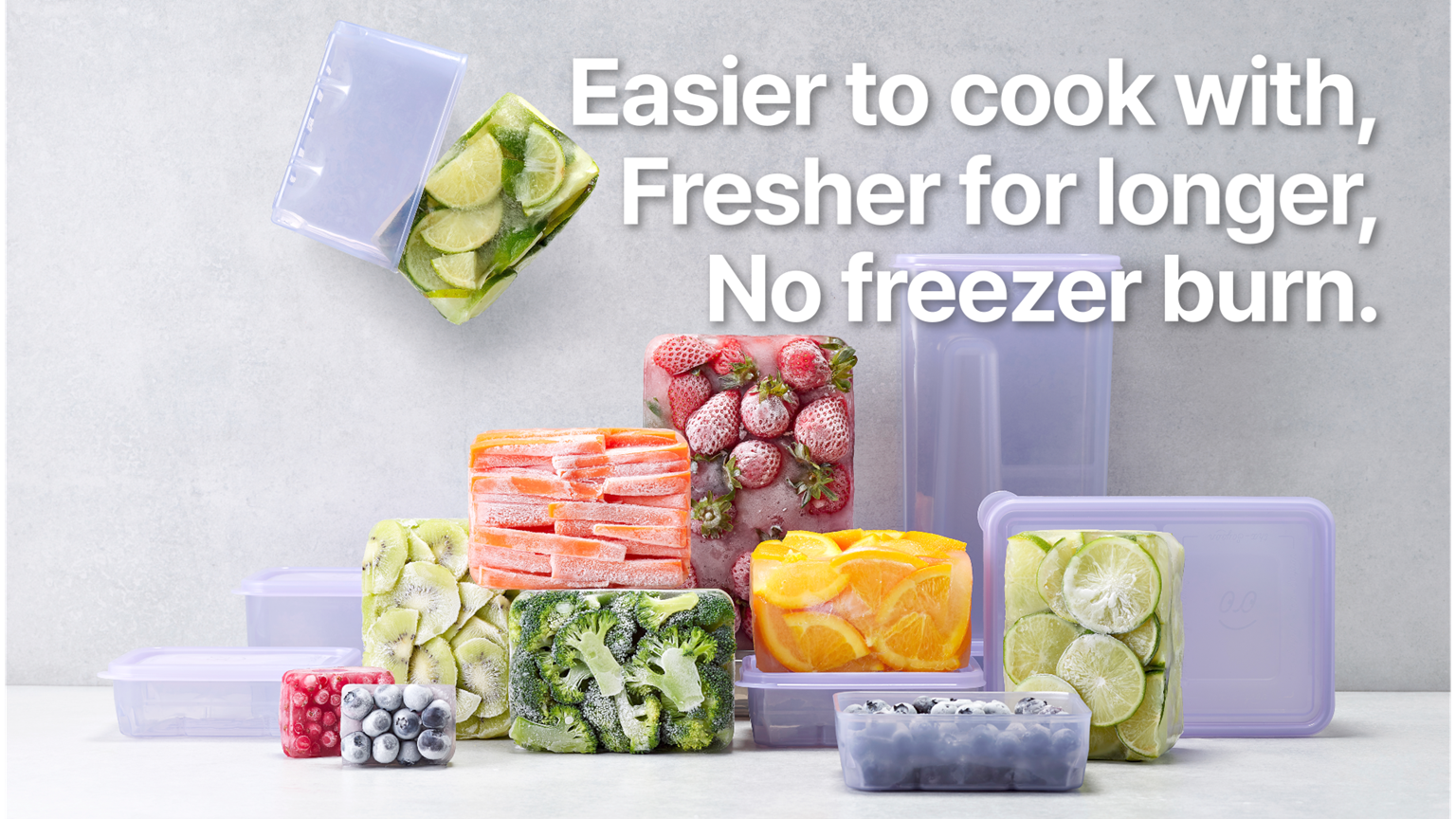 Flexible BPA-free Stackable Korean Made With Lids Set Freezer Storage ...
