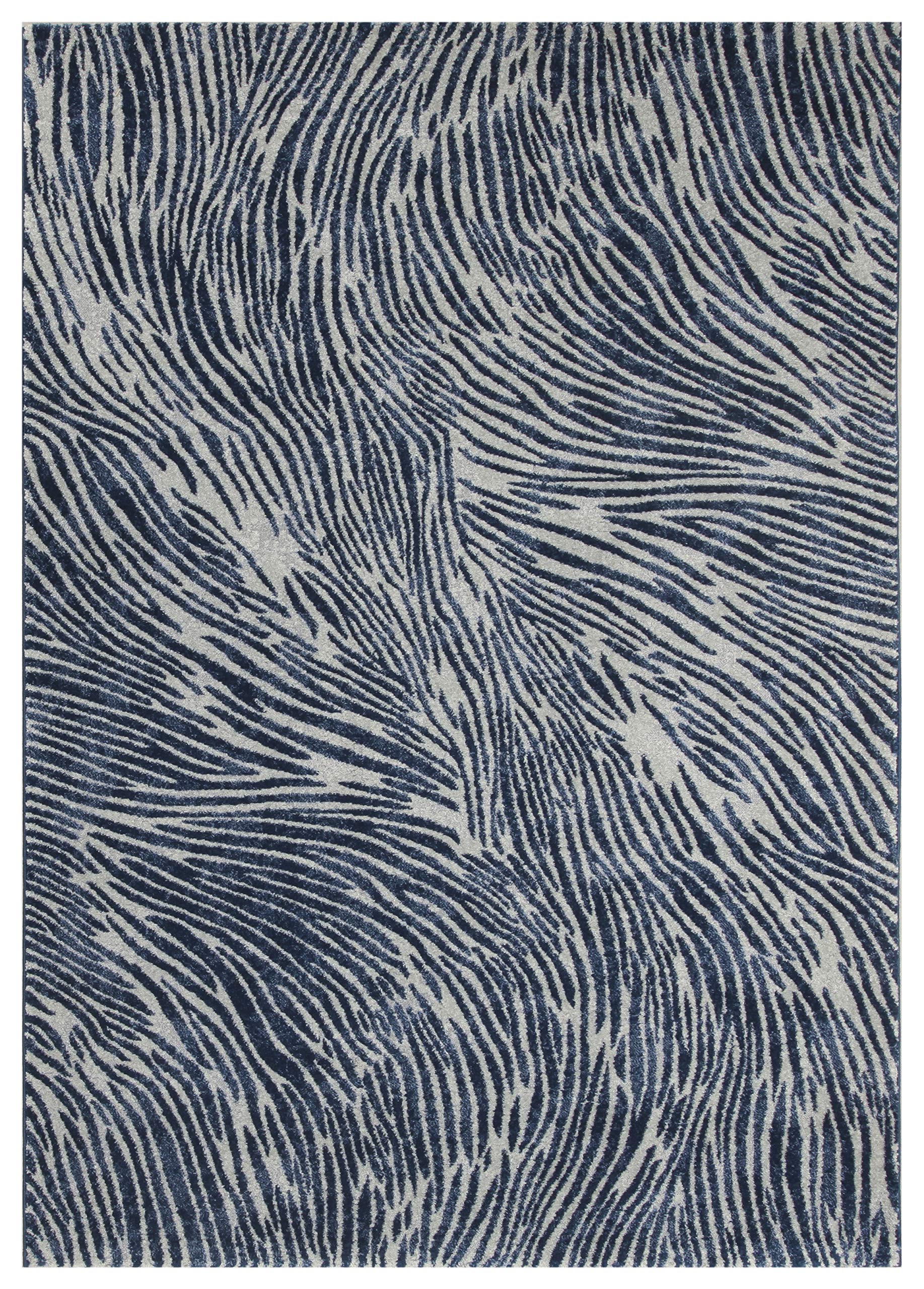 Alfombra ABC para salón comedor de pelo corto suave y lavable gris 160x230cm