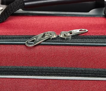 American Tourister Fieldbrook XLT Softside Upright Luggage, Red/Black, 3-Piece Set (BB/21/25)