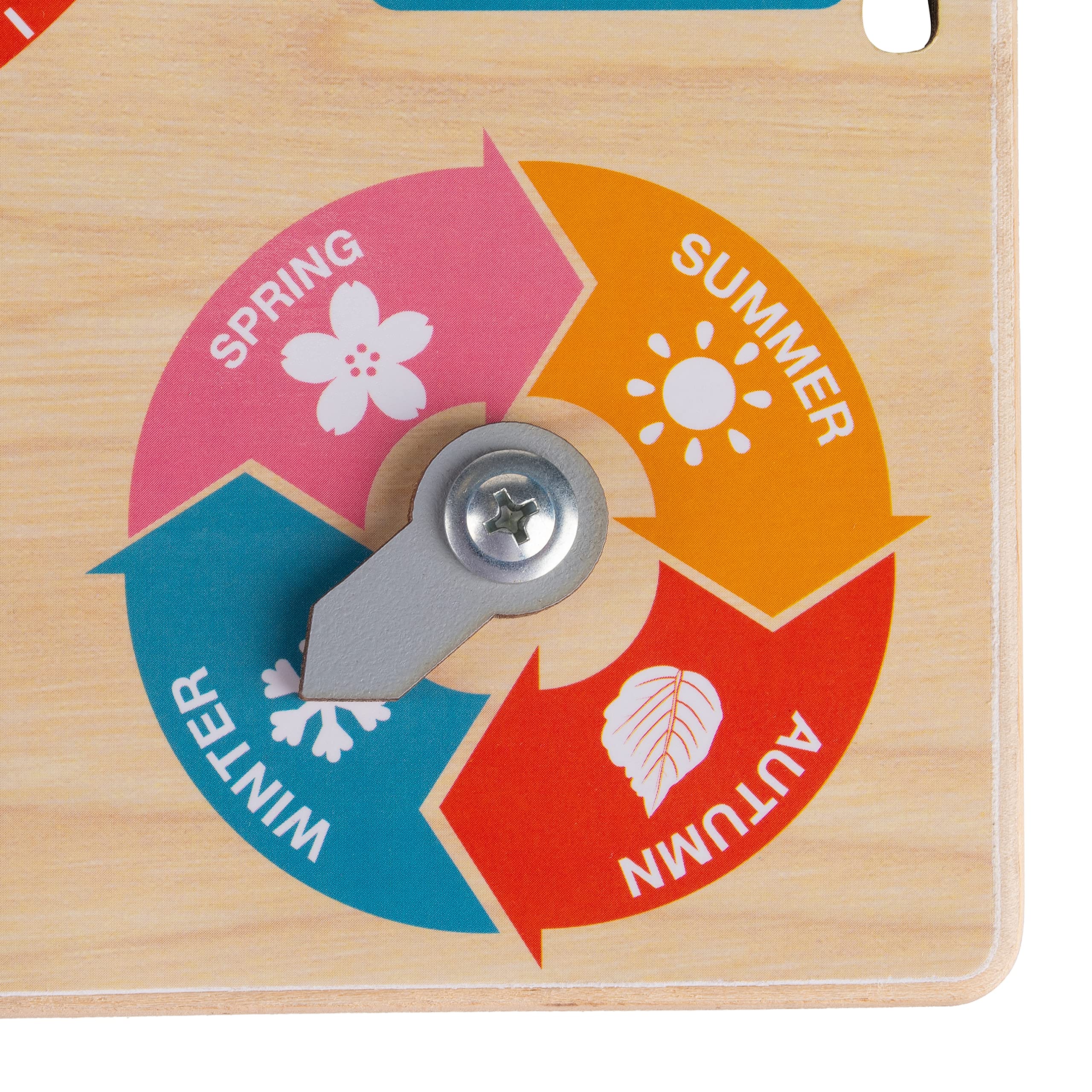 Jeux Educatif en Anglais Calendrier en Bois Montessori pour Enfants